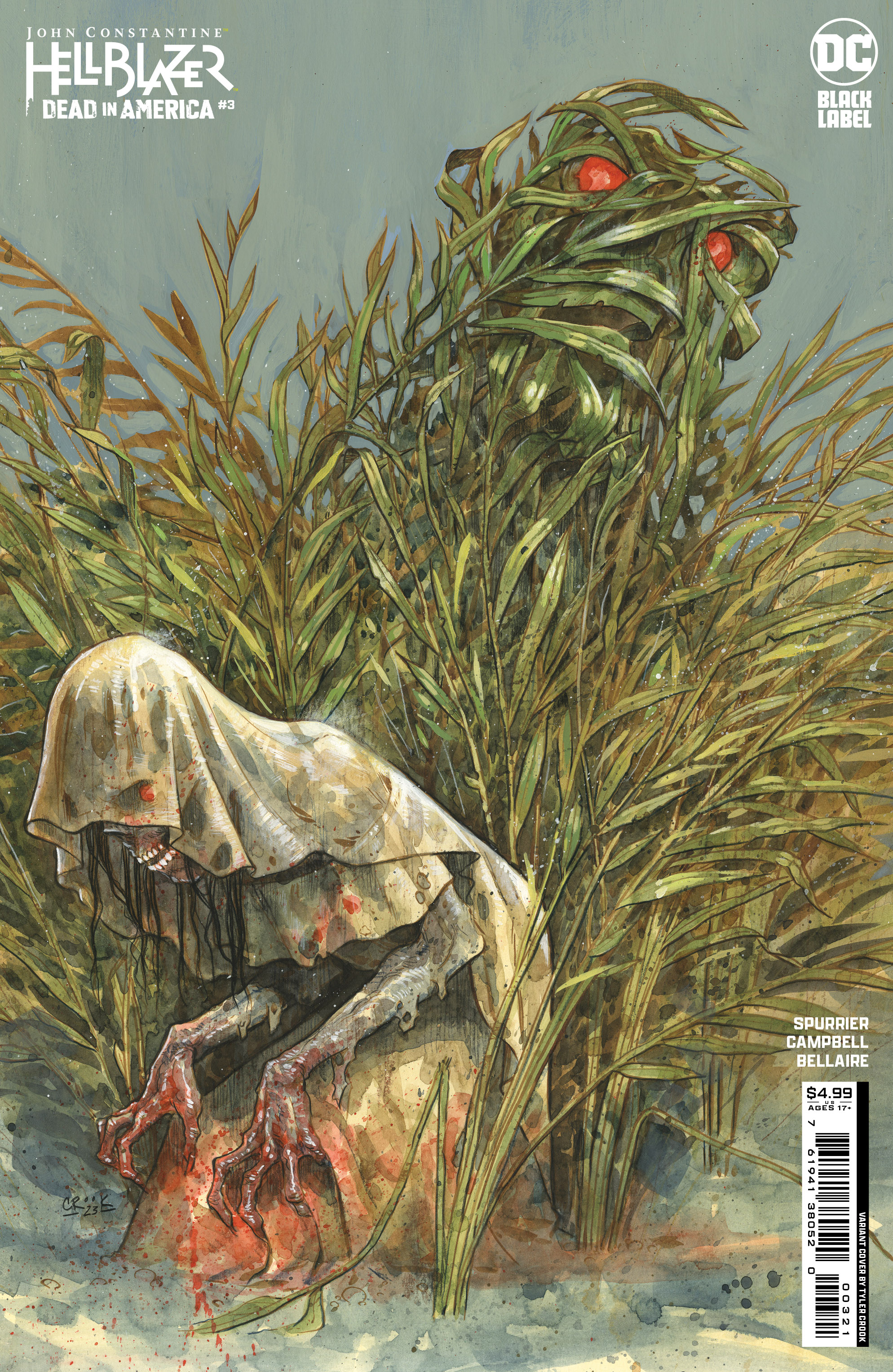 John Constantine, Hellblazer Dead in America #3 Cover B Tyler Crook Variant (Mature) (Of 9)