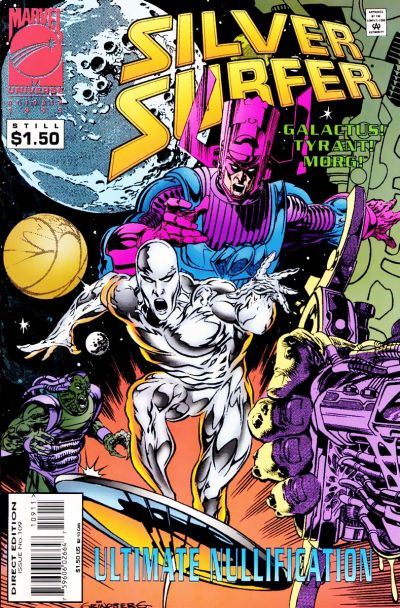 Silver Surfer #109 [Direct Edition]-Very Good, Folds Back Cover