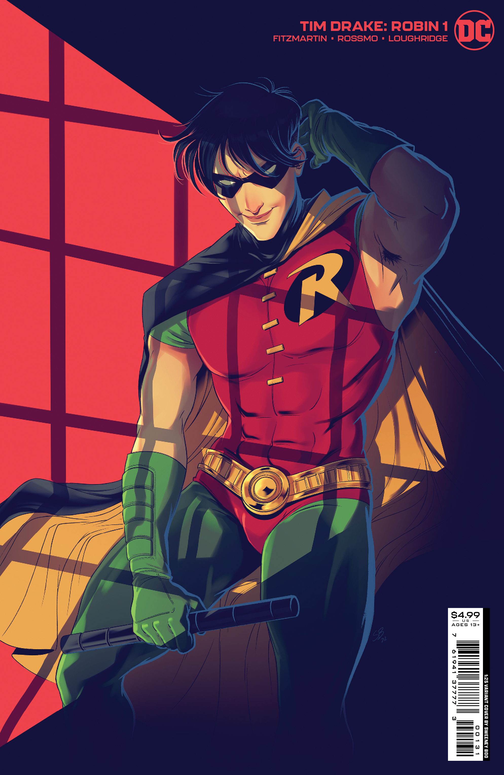 Tim Drake Robin #1 Cover D 1 For 25 Incentive Sweeney Boo Debut Era Card Stock Variant