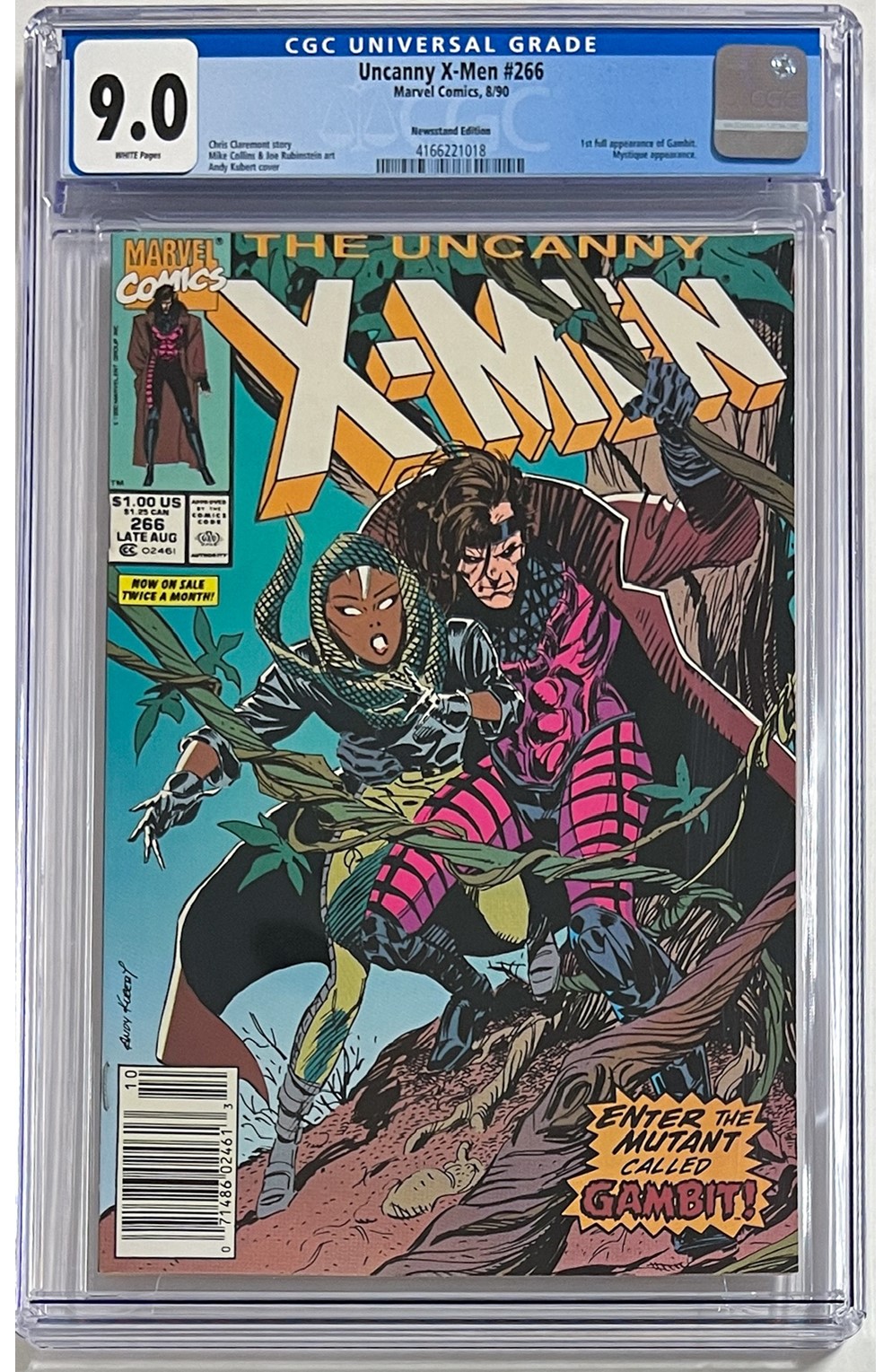 Uncanny X-Men #266 Newsstand Variant Cgc 9.0