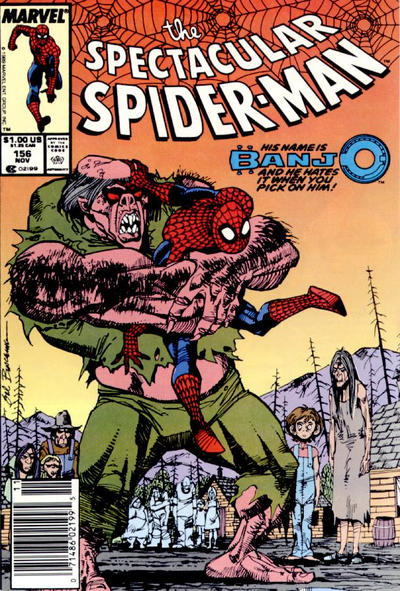 The Spectacular Spider-Man #156 [Newsstand]-Fine 