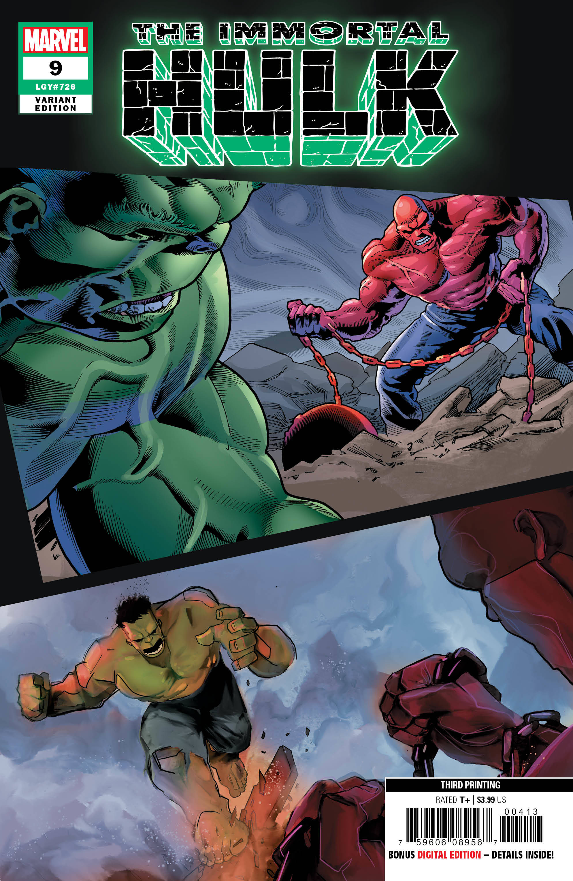 Immortal Hulk #9 3rd Printing Bennett Variant (2018)