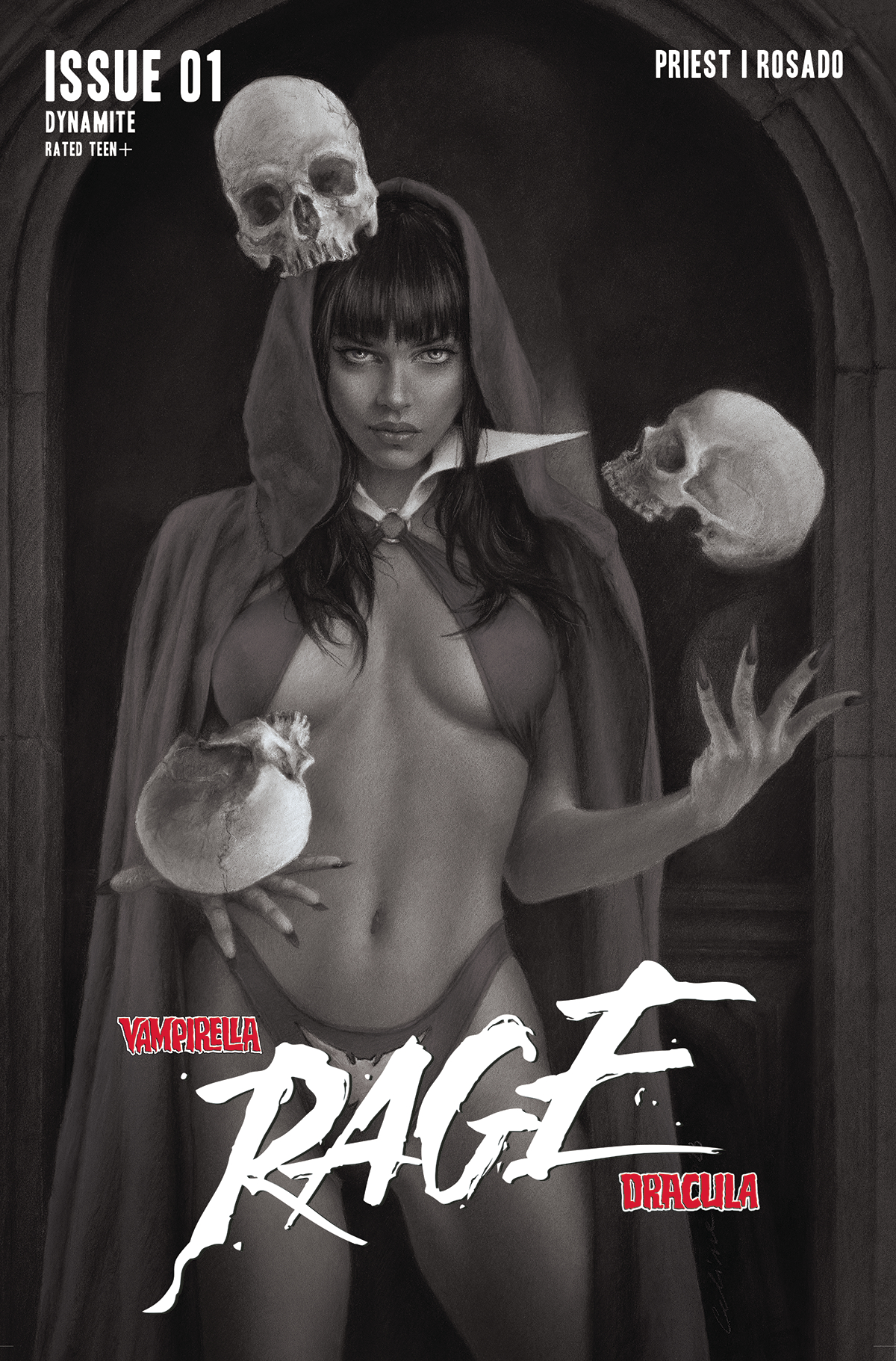 Vampirella Dracula Rage #1 Cover J 1 for 15 Incentive Celina Line Art