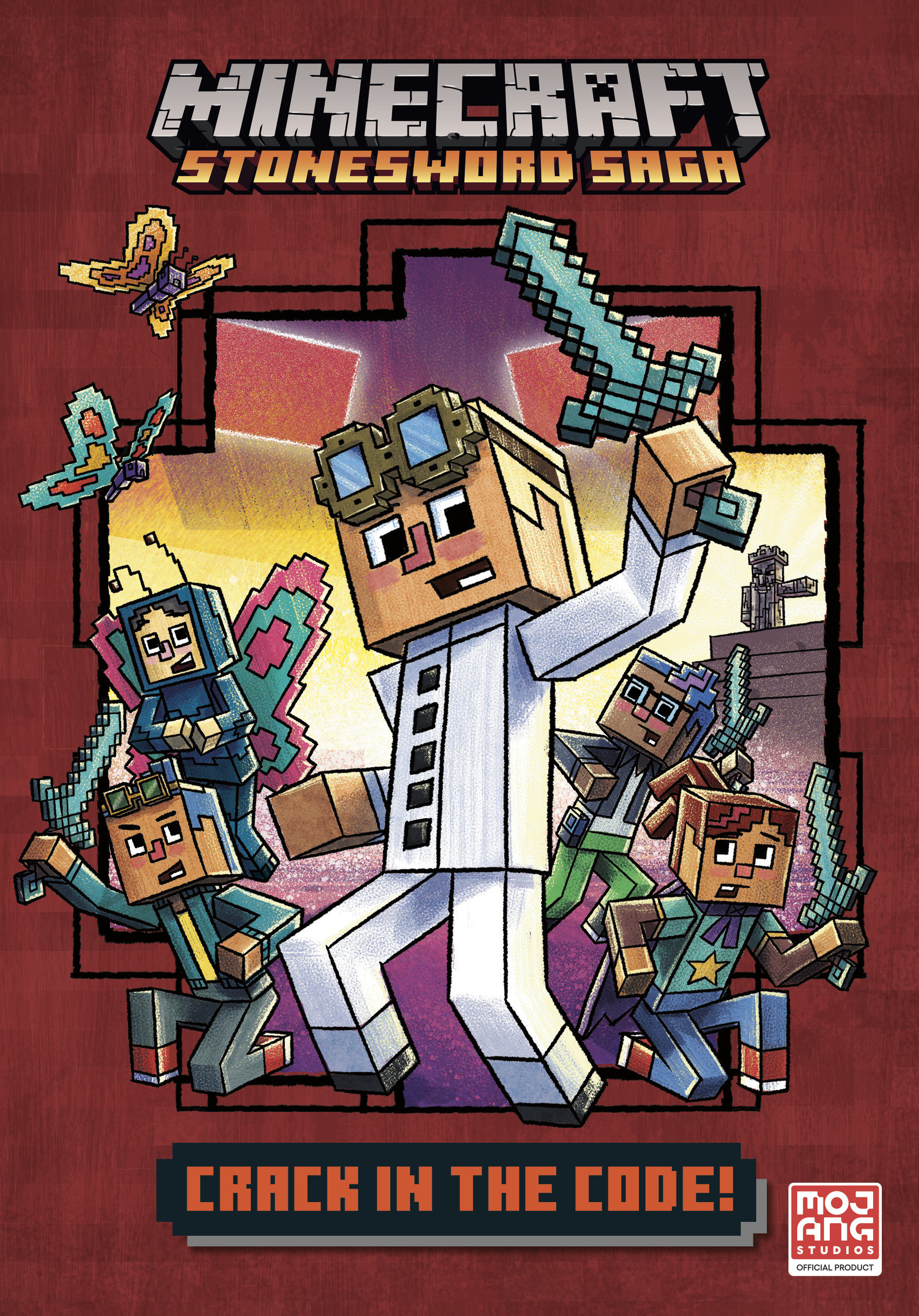 Minecraft Stonesword Saga Hardcover Graphic Novel Volume 1 Crack In The Code!