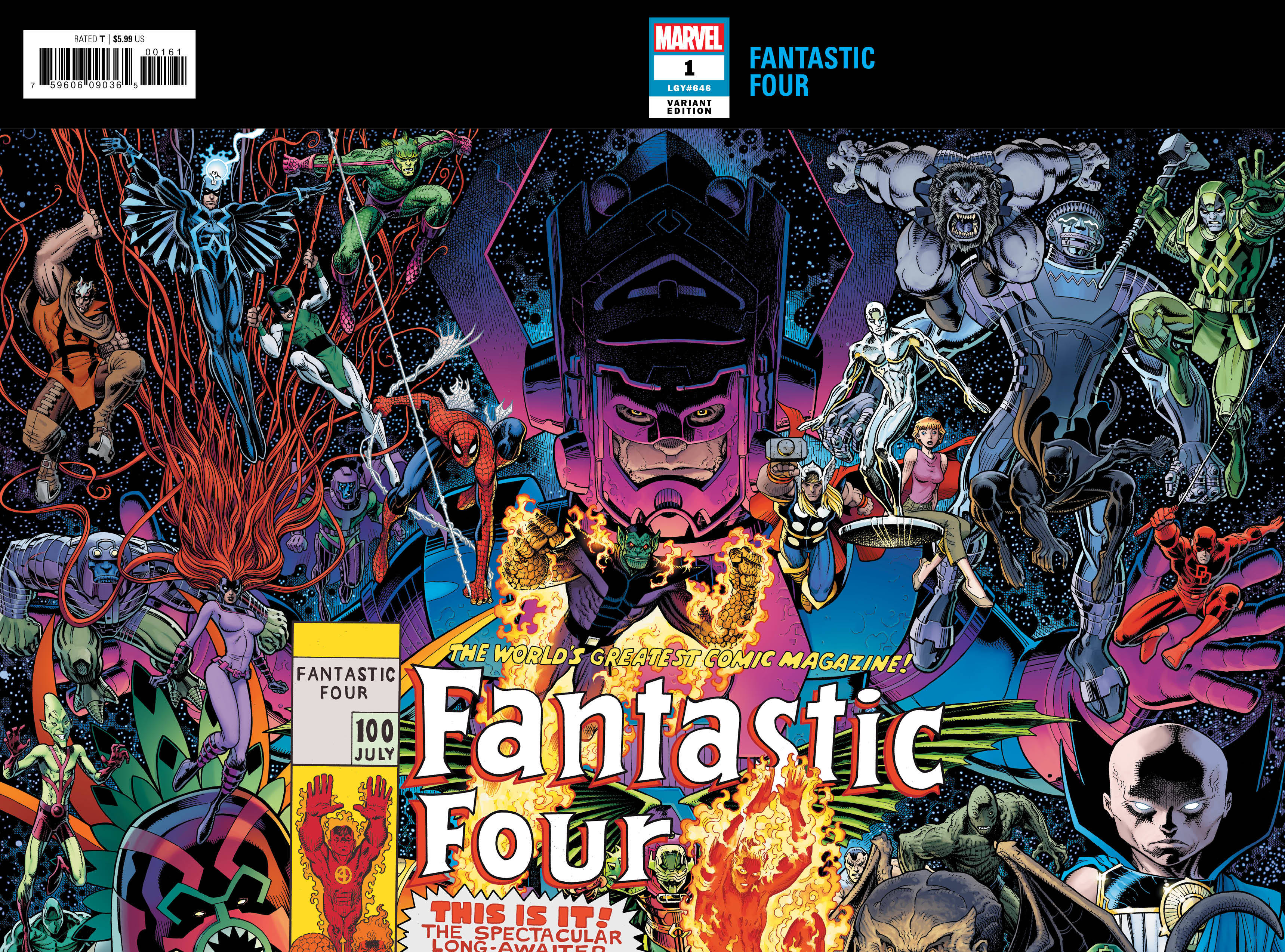 Fantastic Four #1 Art Adams Connecting Wraparound Variant (2018)