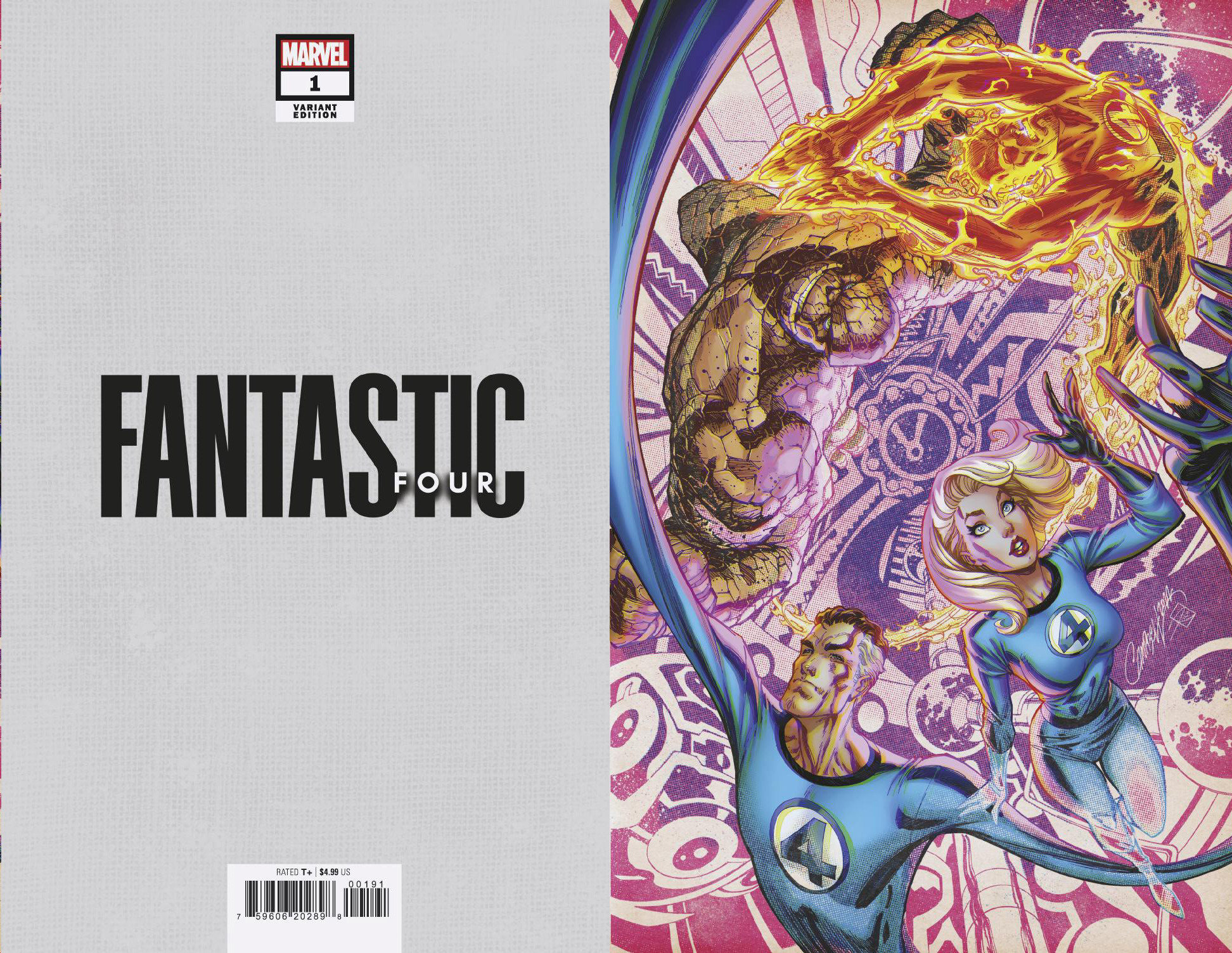 Fantastic Four #1 1 for 100 Incentive JS Campbell Virgin Anniversary Variant (2022)