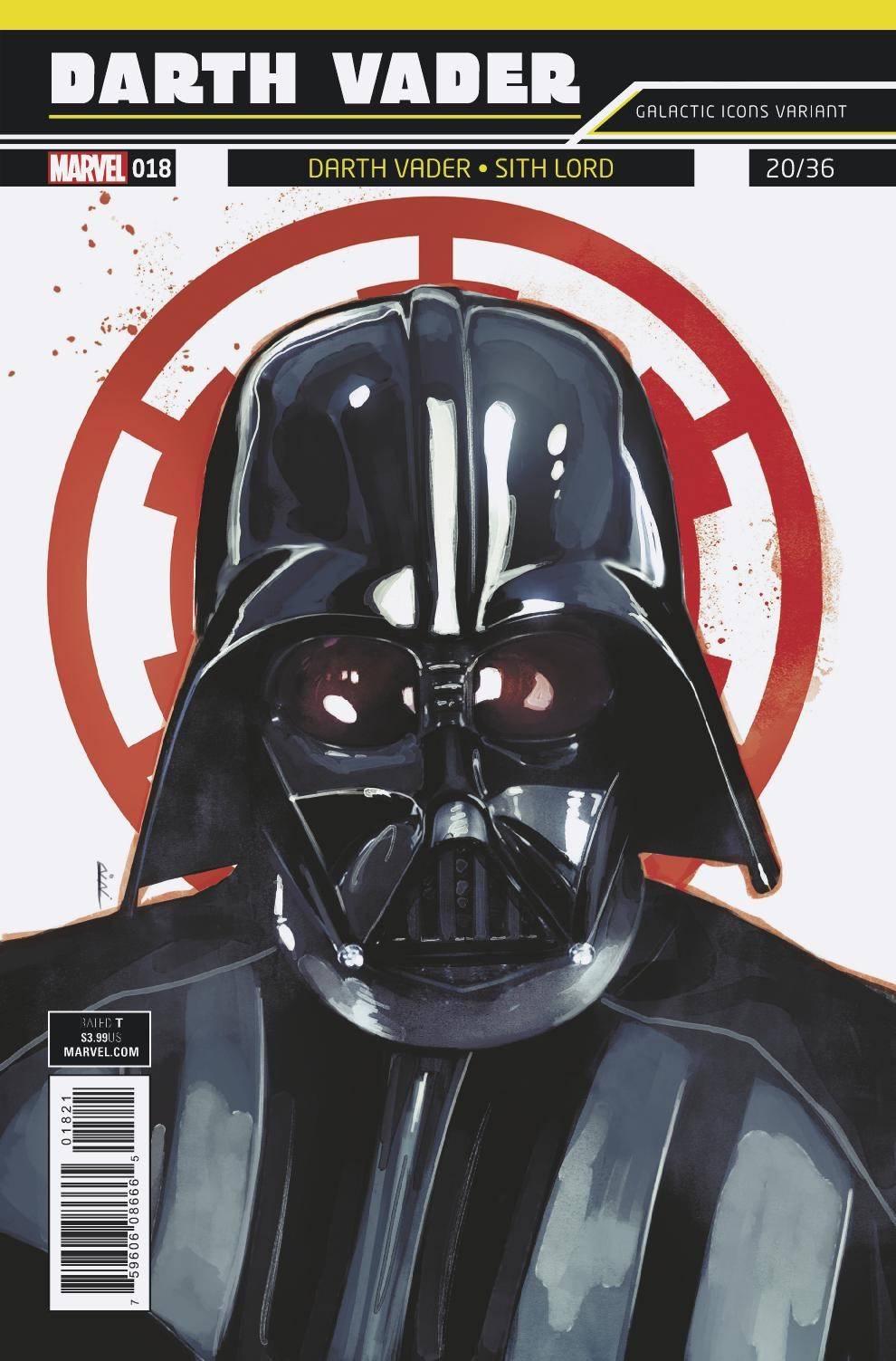 Star Wars: Darth Vader #18 Reis Galactic Icon Variant (2017)