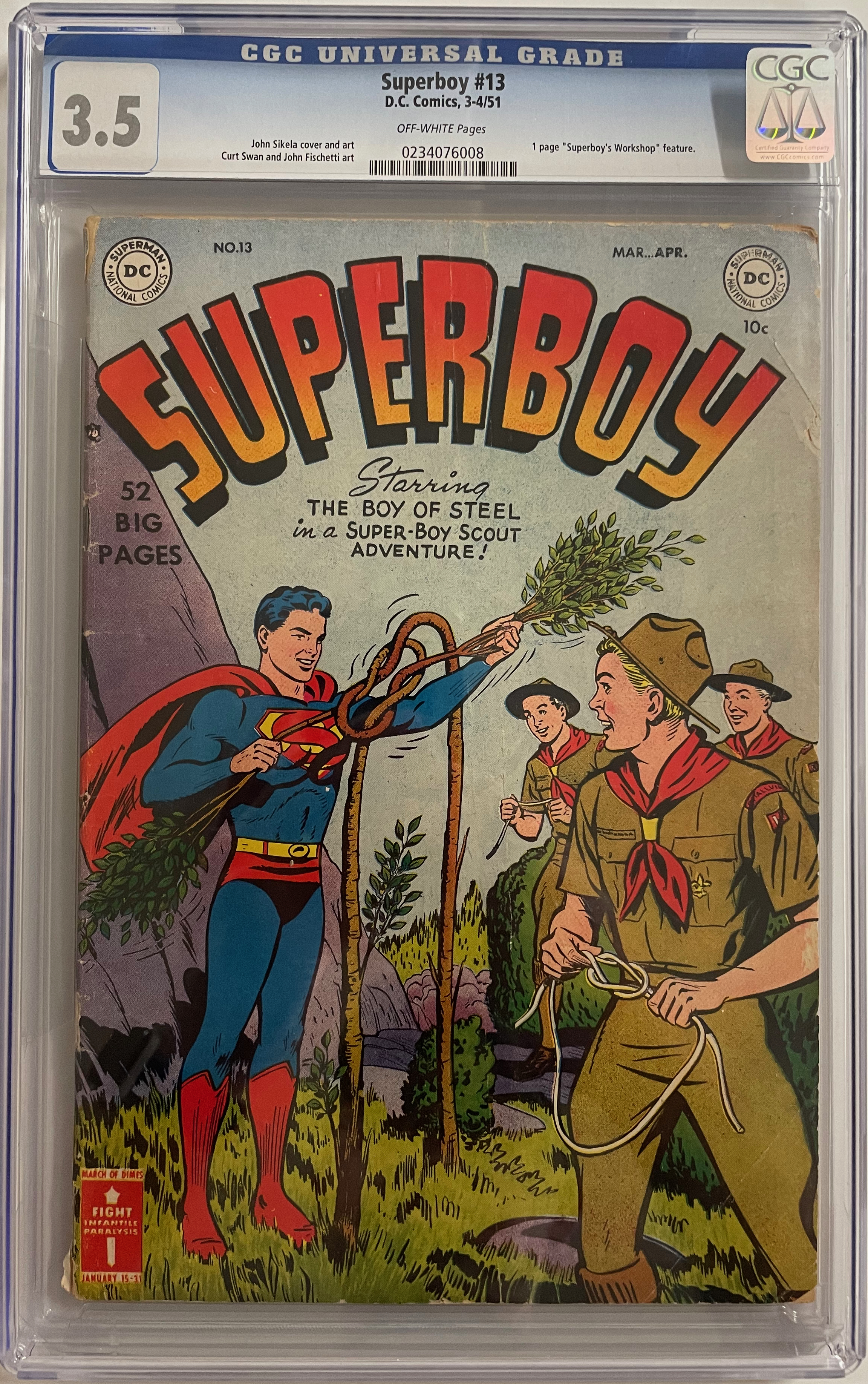 Superboy #013 CGC 3.5