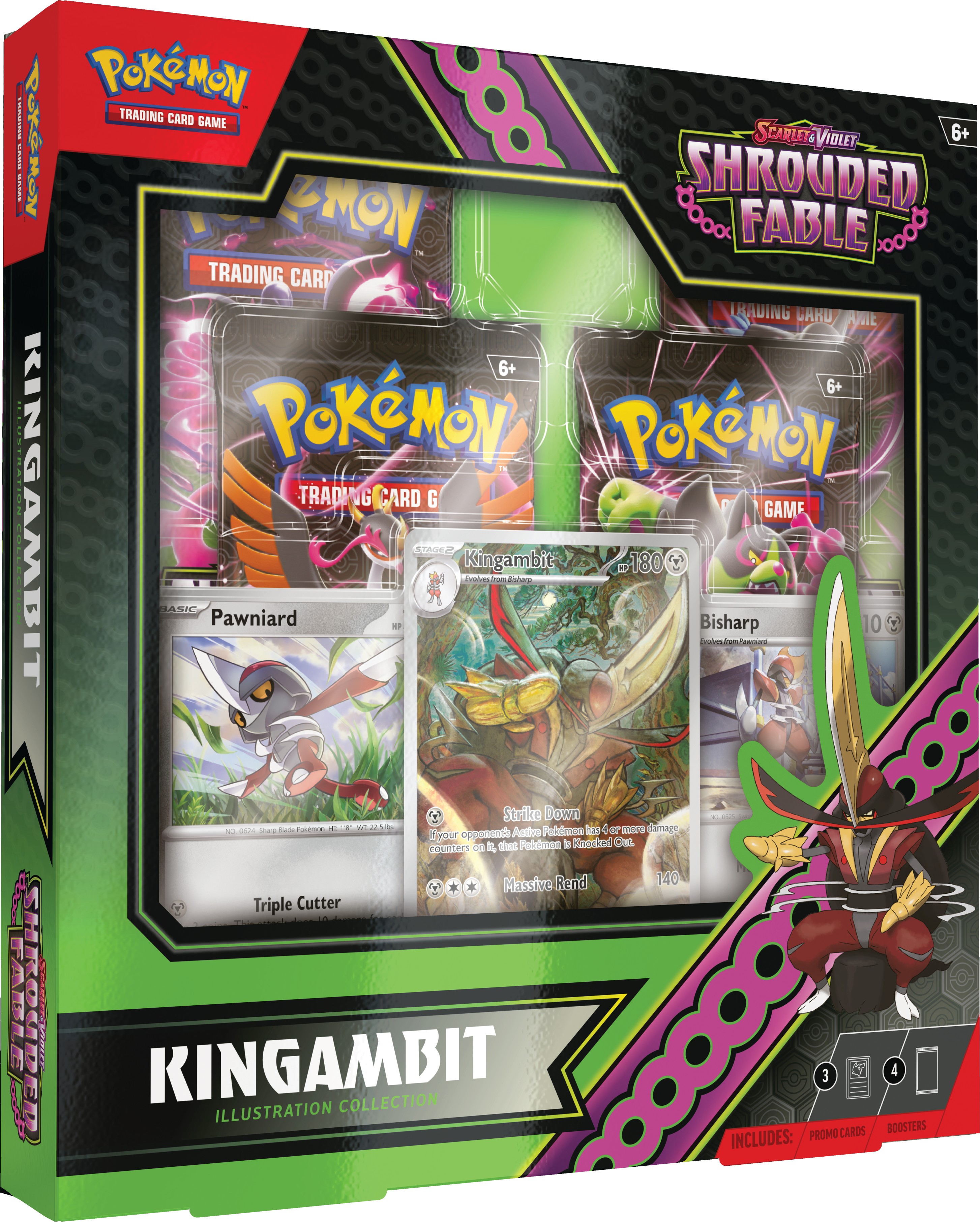 Pokemon Sv6.5 Shrouded Fable Kingambit Illustration Collection