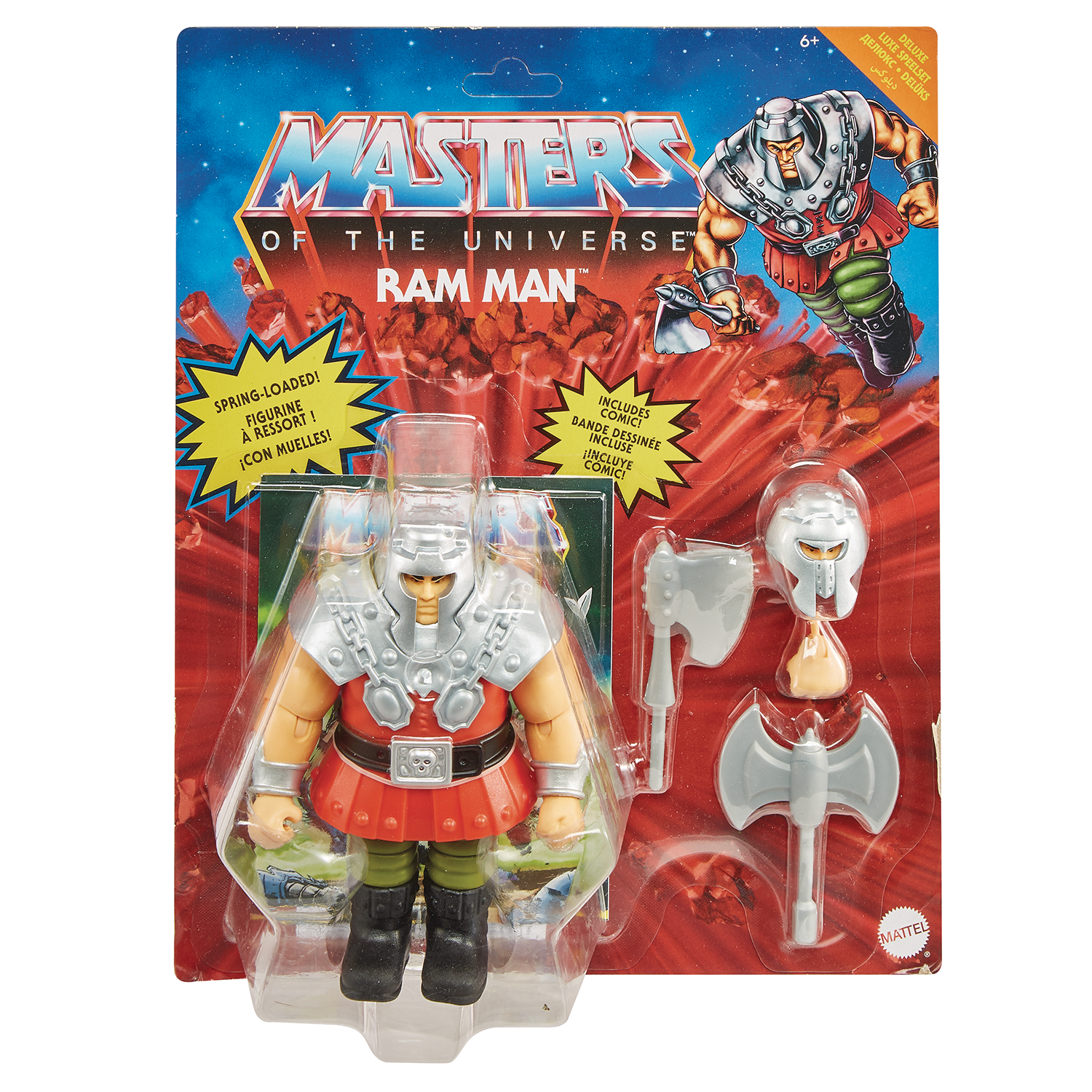 Masters of the Universe Origins Deluxe Ram Man Action Figure Case