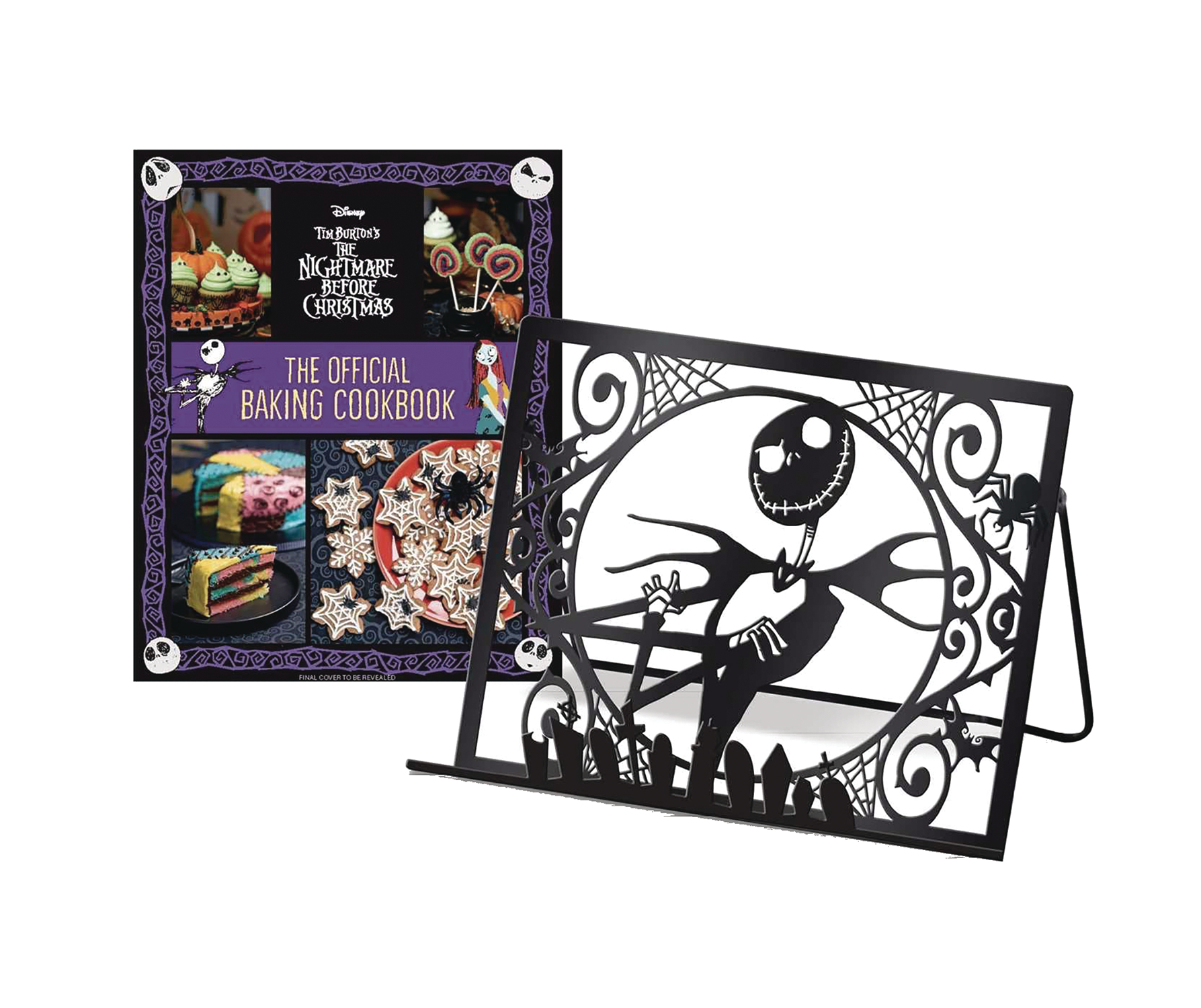 Tim Burtons Nightmare Before Christmas Cookbook Gift Set With Stand