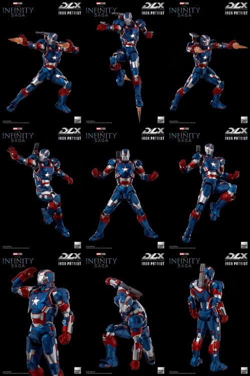 Infinity Saga Deluxe Iron Patriot 1/12 Action Figure