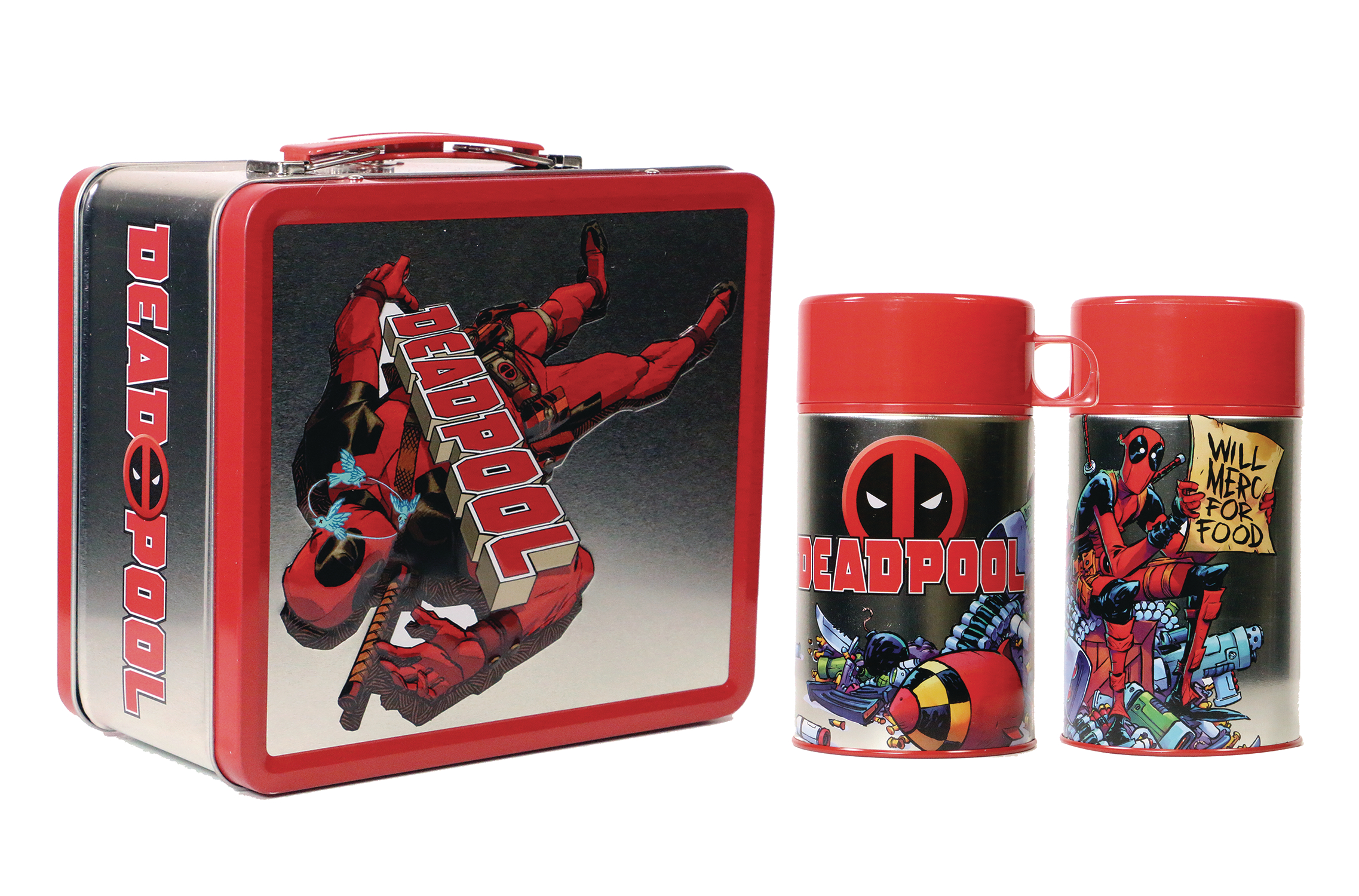 Tin Titans Marvel Deadpool Px Lunchbox & Bev Container