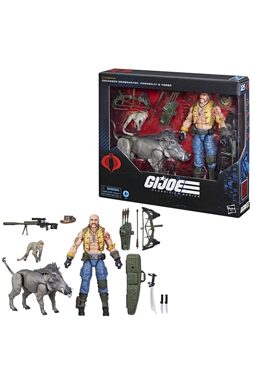 G.I. Joe Classified Series #125, Dreadnok Gnawgahyde And Pets Porkbelly & Yobbo *Import Stock*