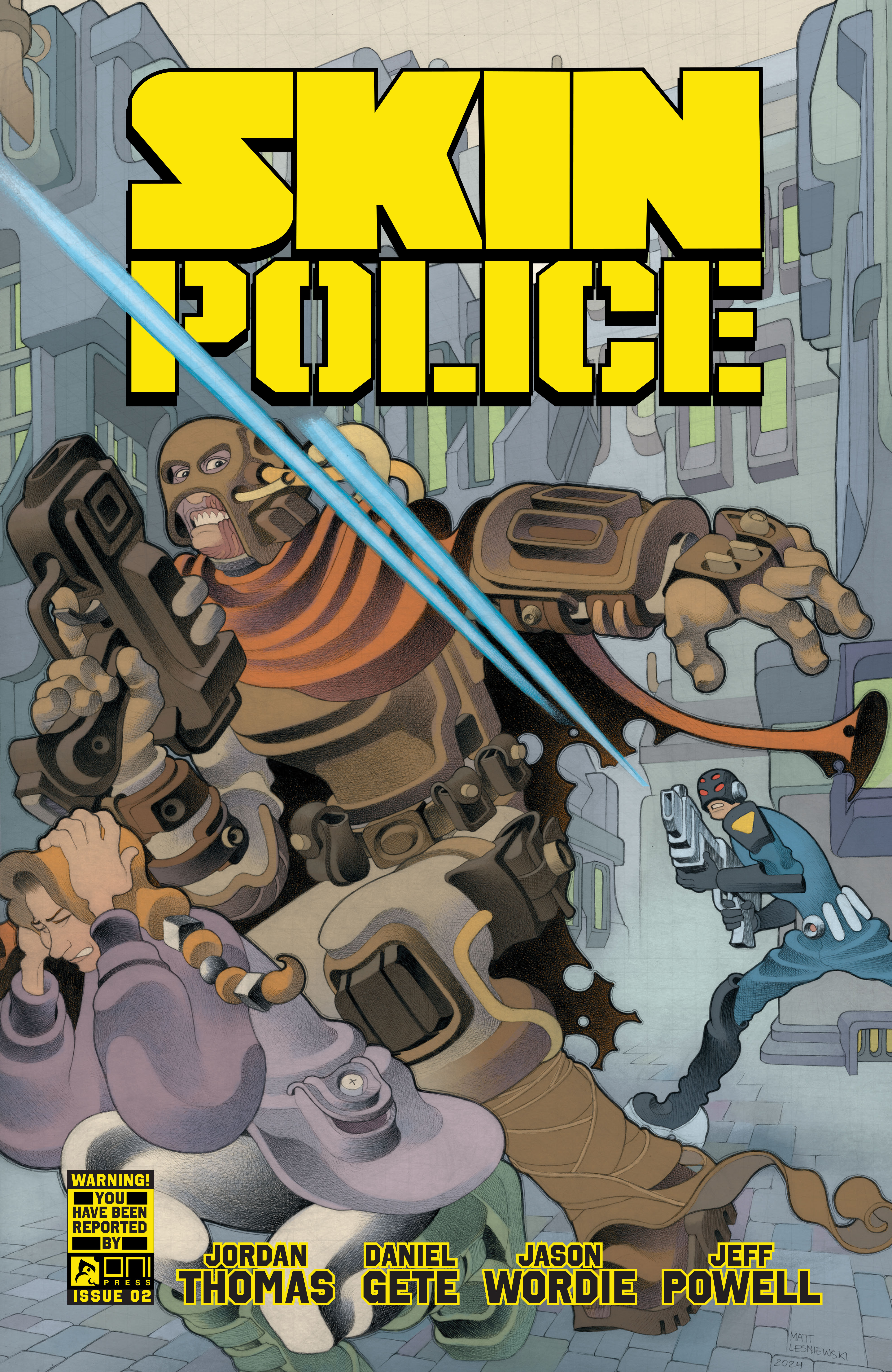 Skin Police #2 Cover B Matt Lesniewski & Dave Stewart Variant (Mature) (Of 4)