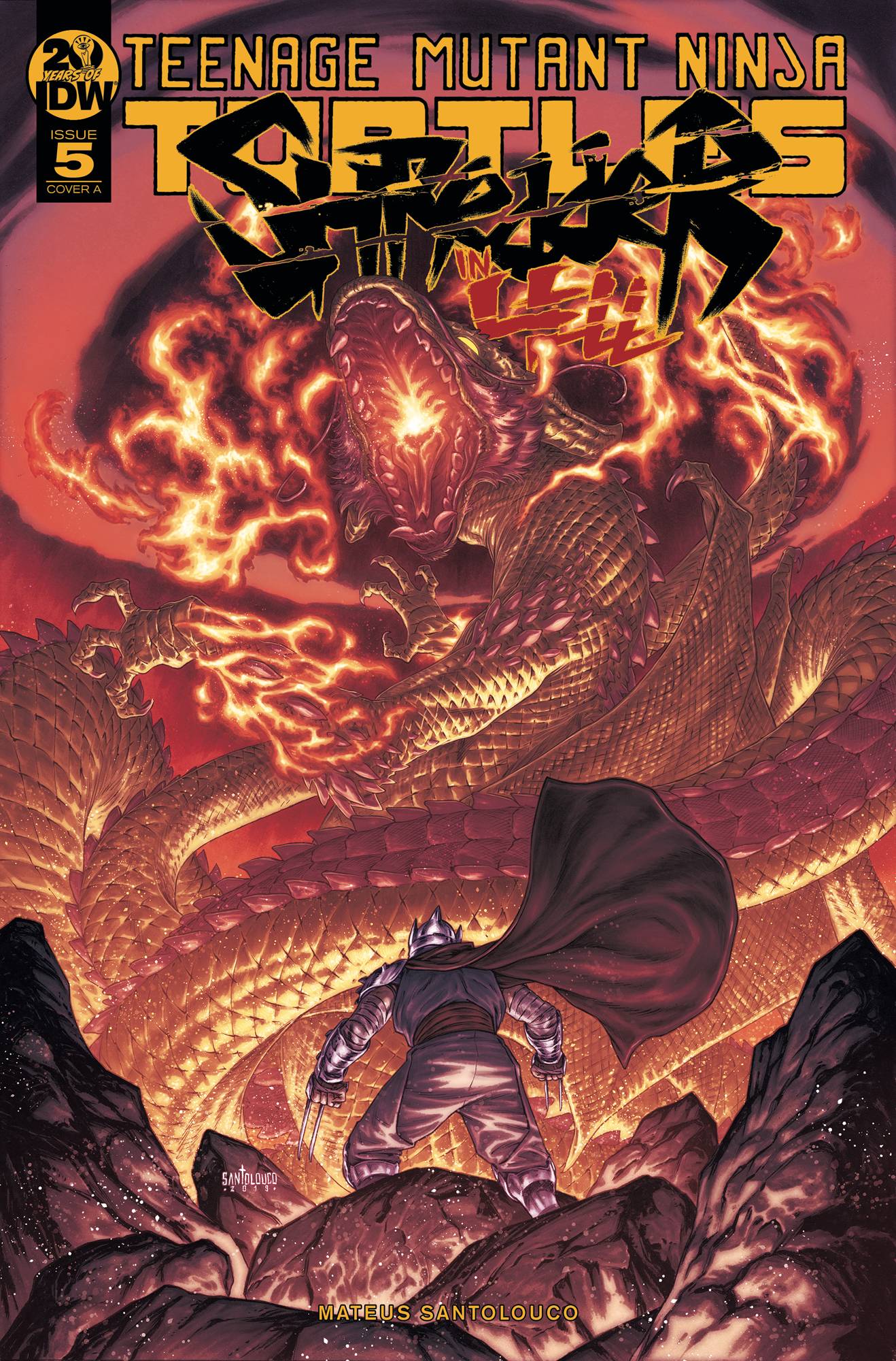 Teenage Mutant Ninja Turtles Shredder In Hell #5 Cover A Santolouco