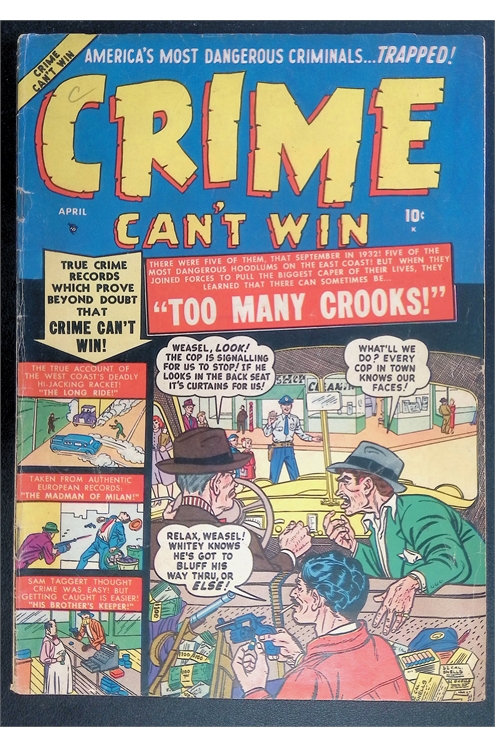 Crime Can't Win #4 - 1951