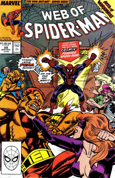 Web of Spider-Man #59 [Direct]-Fine (5.5 – 7)