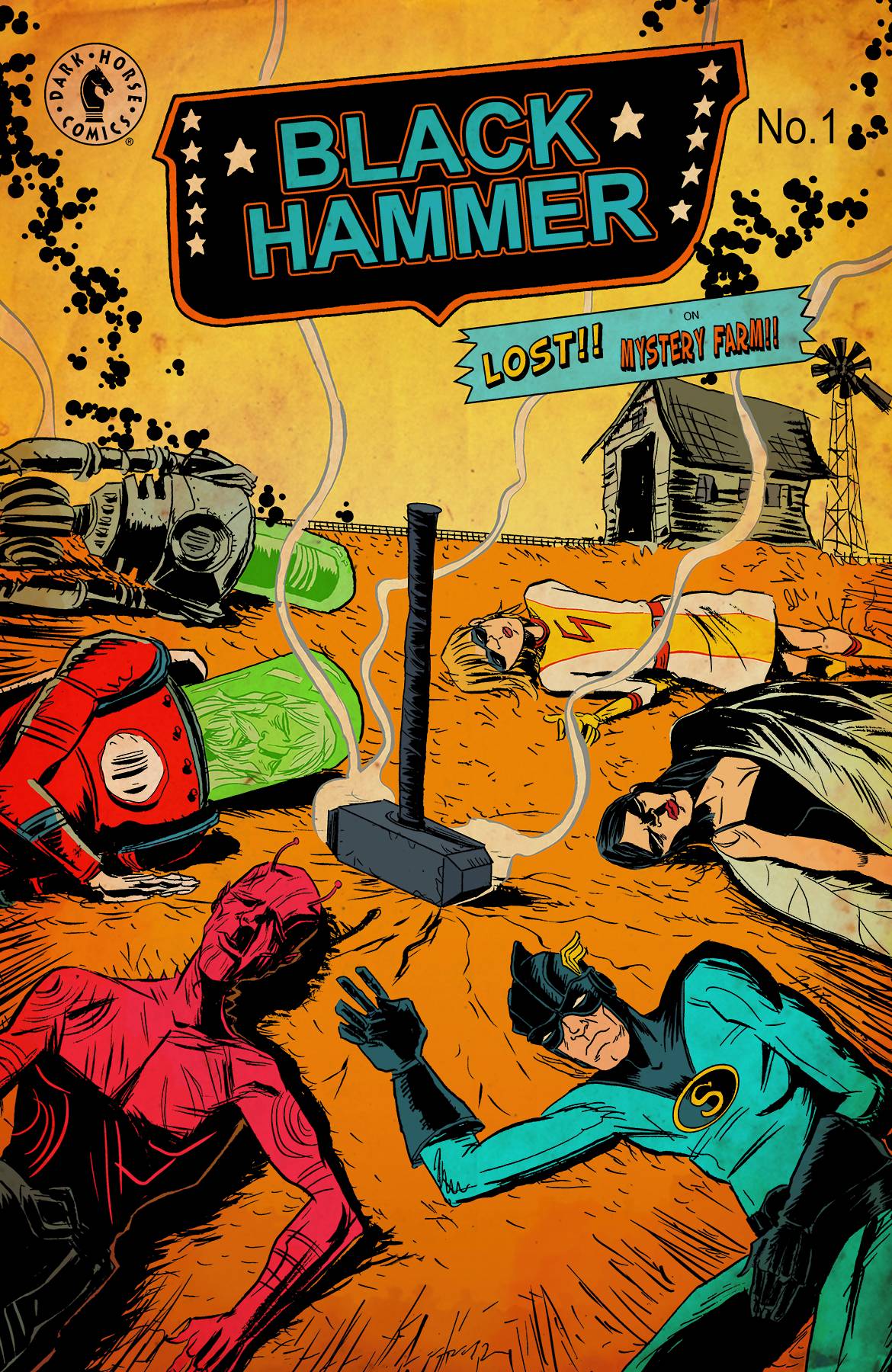 Black Hammer #1 Lemire Variant Cover