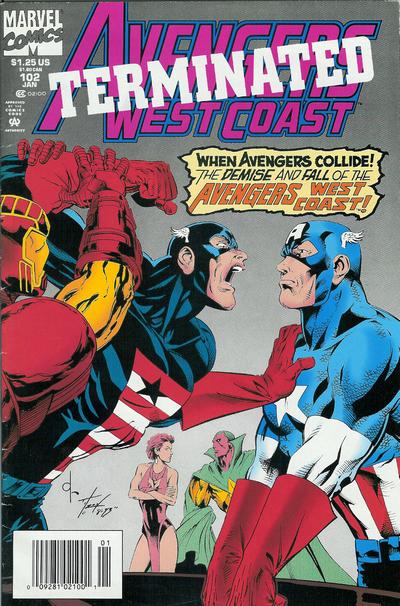 Avengers West Coast #102 [Newsstand]-Very Good (3.5 – 5)