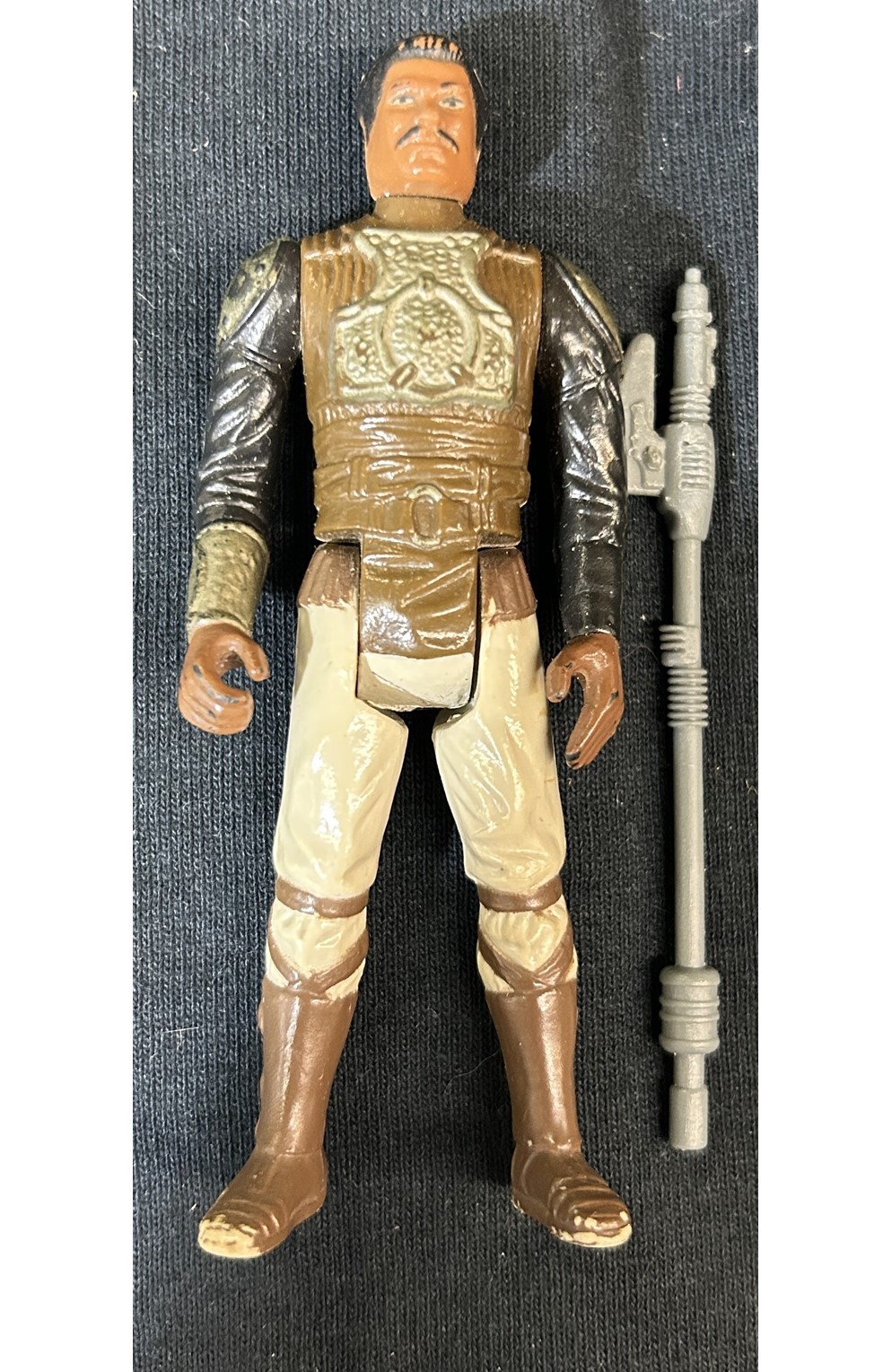 Lando Calrissian (Skiff Guard Disguise) - Star Wars (1984) Original Kenner Series ** Missing Helmet 
