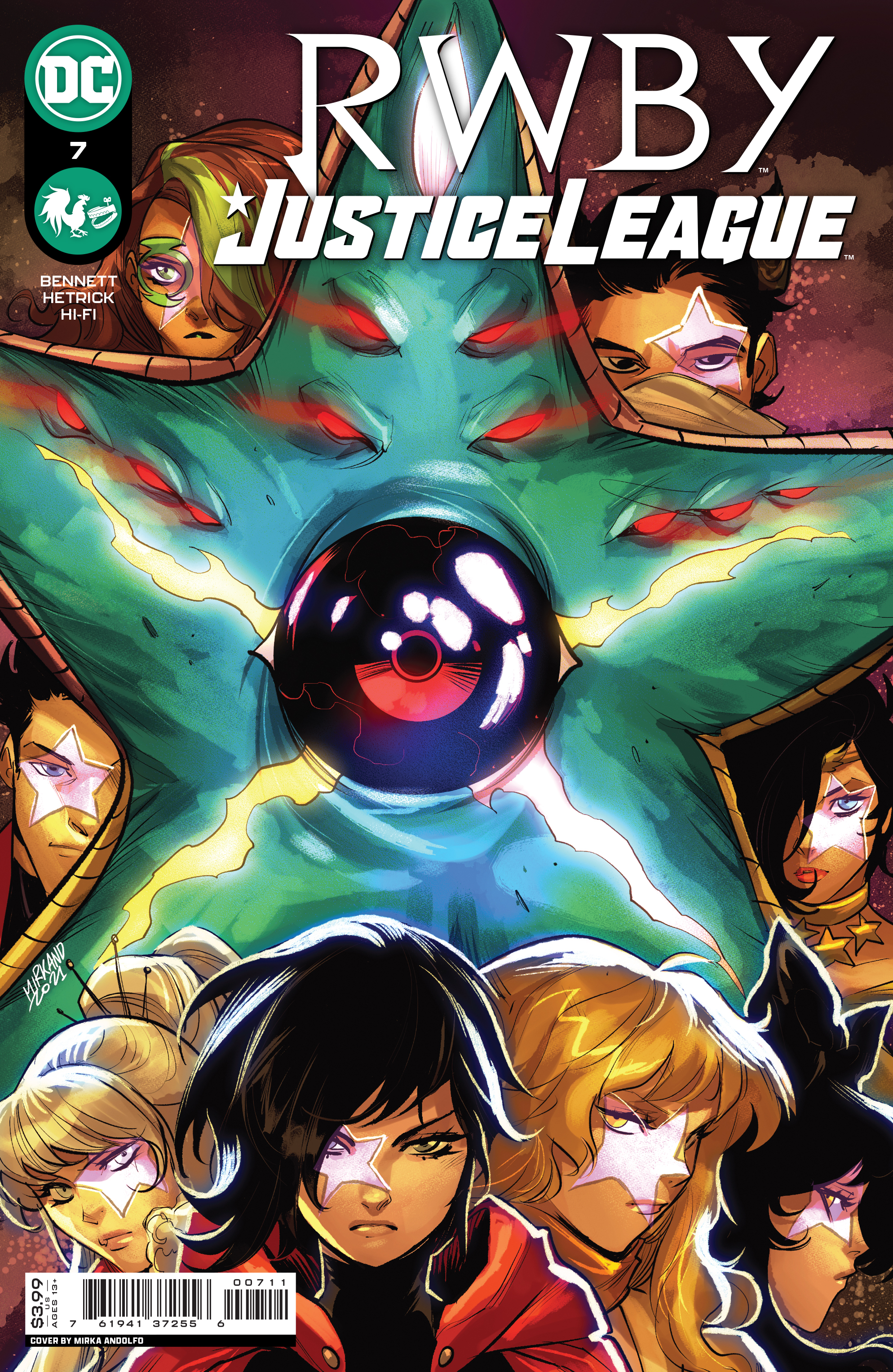 RWBY Justice League #7 Cover A Mirka Andolfo (Of 7)