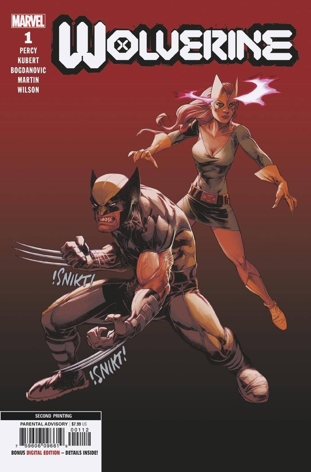 Wolverine #1 2nd Printing Variant Dx (2020)