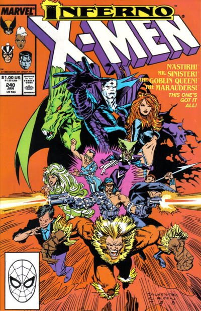 The Uncanny X-Men #240 [Direct]-Near Mint (9.2 - 9.8)