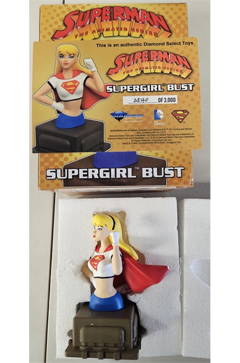 Superman Animated Series Supergirl Bust (2015) #2540/3000 Collectible - Like New