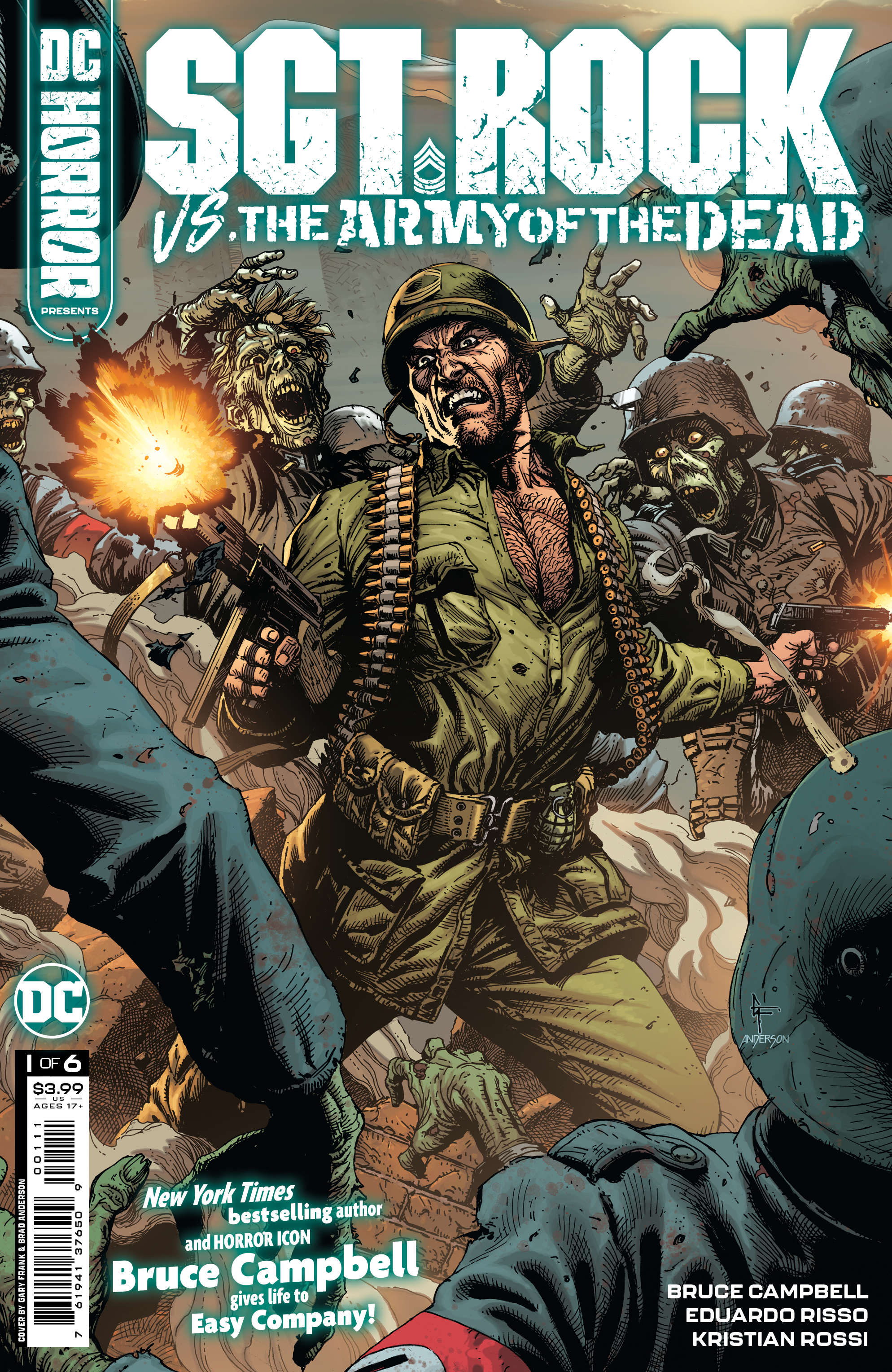 DC Horror Presents Sgt Rock Vs The Army of the Dead #1 Cover A Gary Frank (Mature) (Of 6)