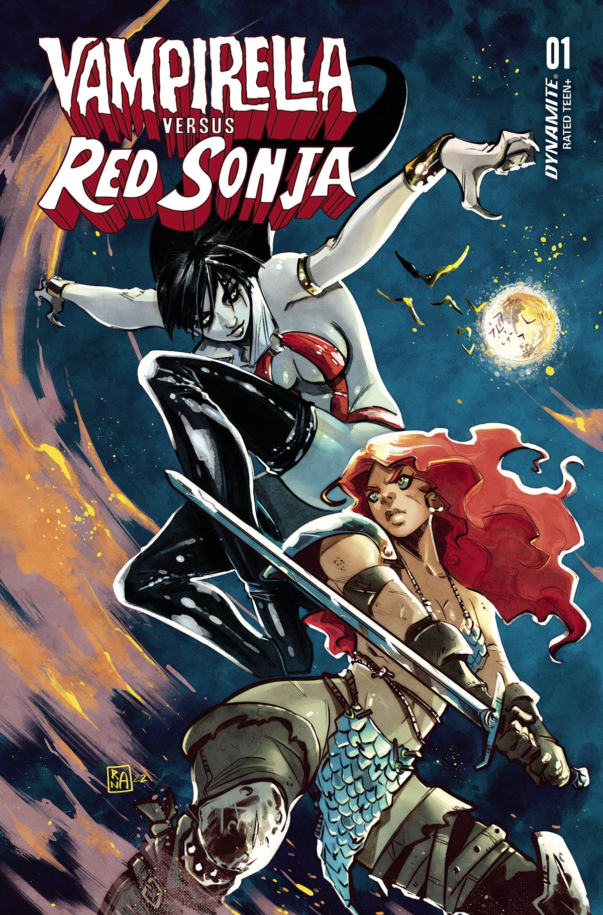 Vampirella Vs Red Sonja #1 Cover Q Last Call Ranaldi Original