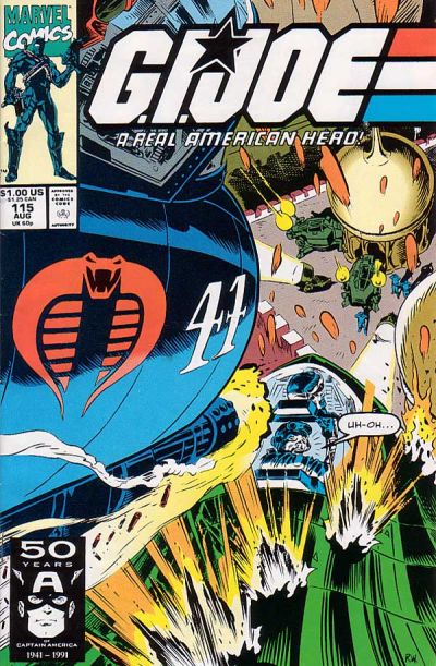 G.I. Joe, A Real American Hero #115 [Direct] - Fn/Vf 7.0