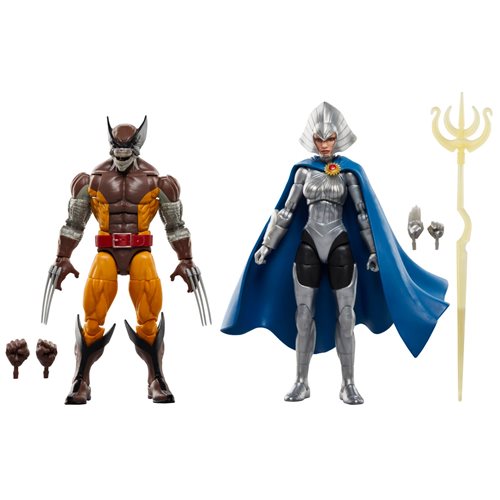 Wolverine 50th Anniversary Marvel Legends Wolverine and Lilandra 6-Inch Action Figure 2-Pack