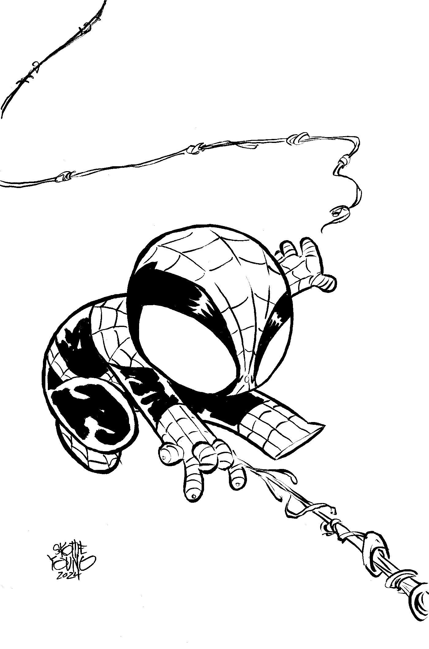 Amazing Spider-Man #51 Skottie Young's Big Marvel Virgin Sketch Variant 1 for 50 Incentive