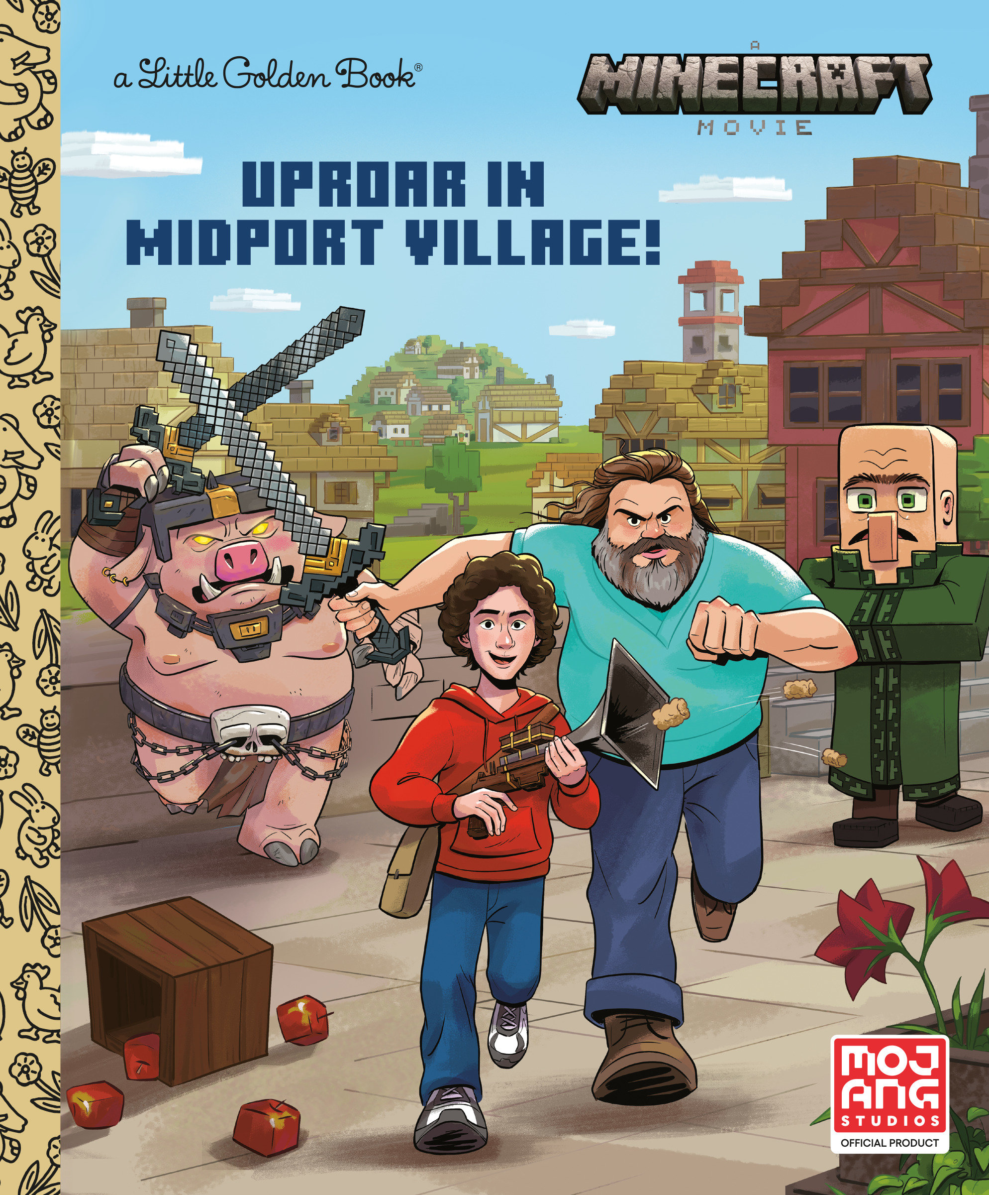 Uproar In Midport Village (A Minecraft Movie) Little Golden Book