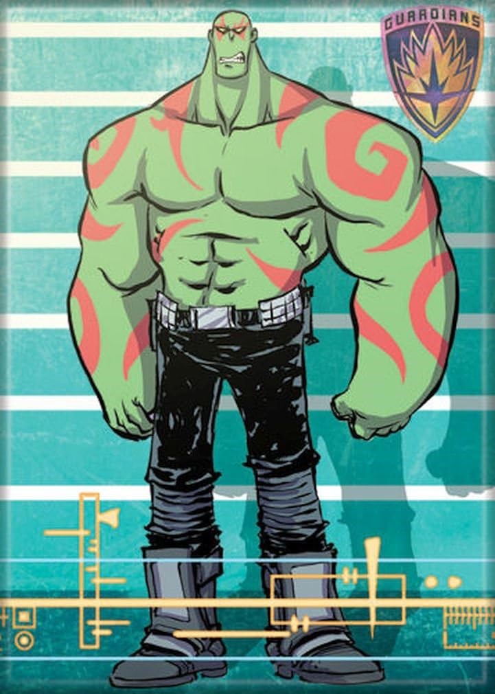 Marvel Guardians of the Galaxy Line Up Drax Magnet
