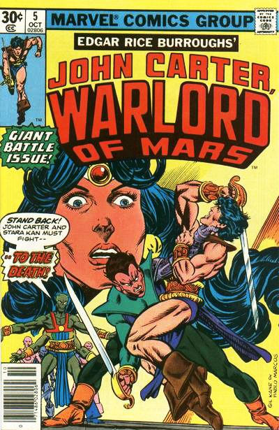 John Carter Warlord of Mars #5 [30¢]-Fine