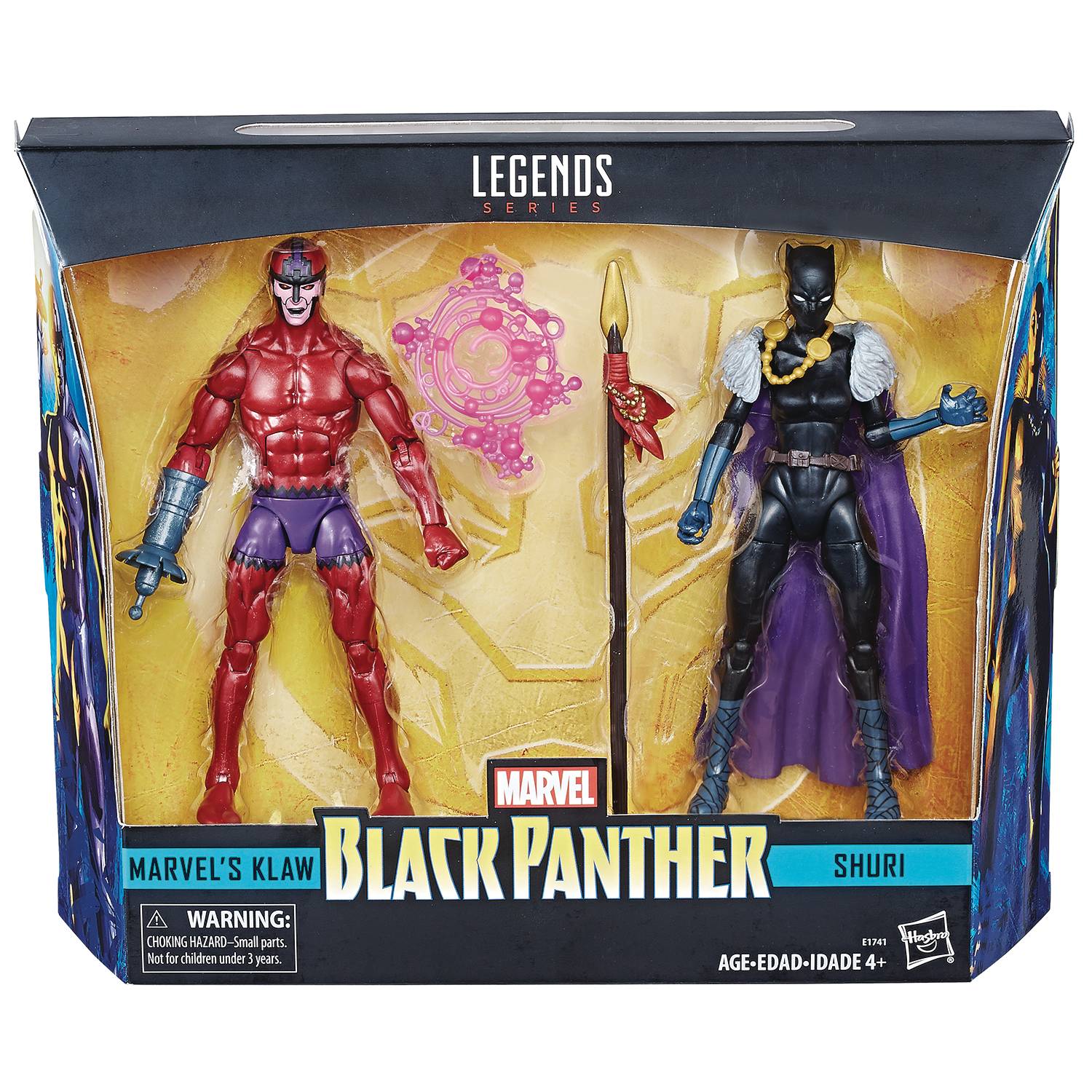 Black Panther Legends Shuri/klaw 6 Inch Action Figure 2 Pack Cs