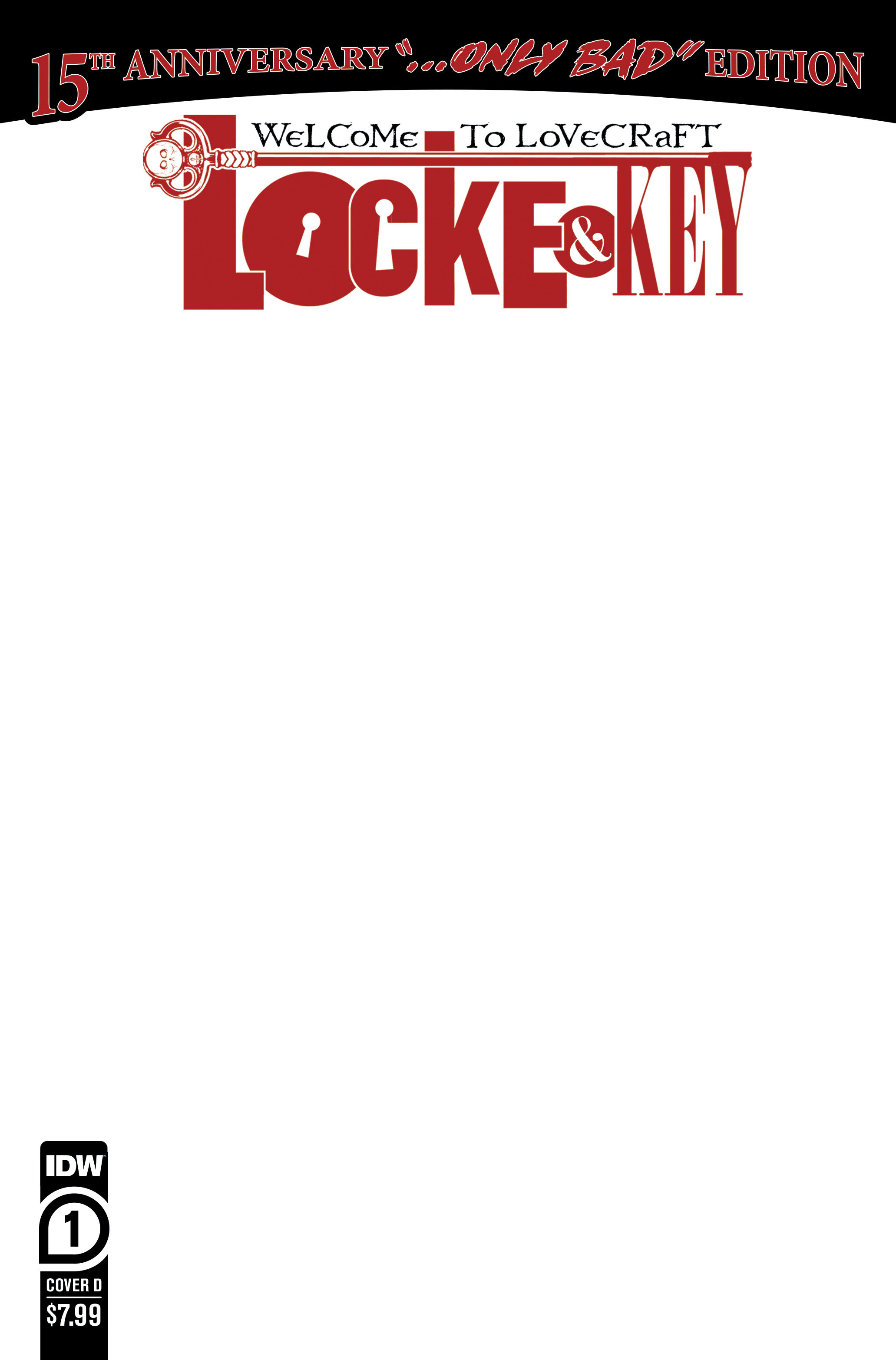 Locke & Key Welcome to Lovecraft #1 15th Anniversary Edition Cover D Sketch