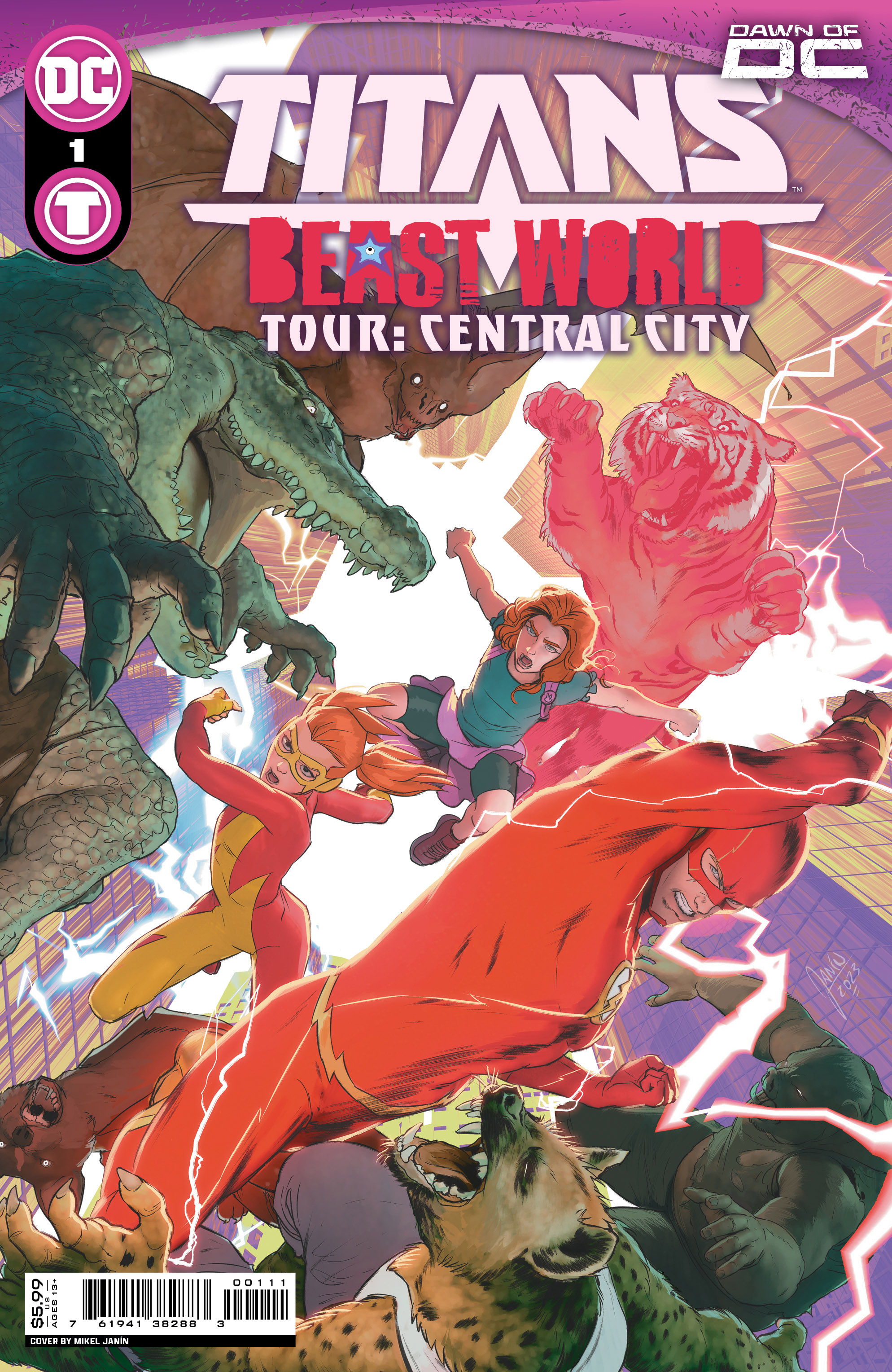 Titans Beast World Tour Central City #1 (One Shot) Cover A Mikel Janin