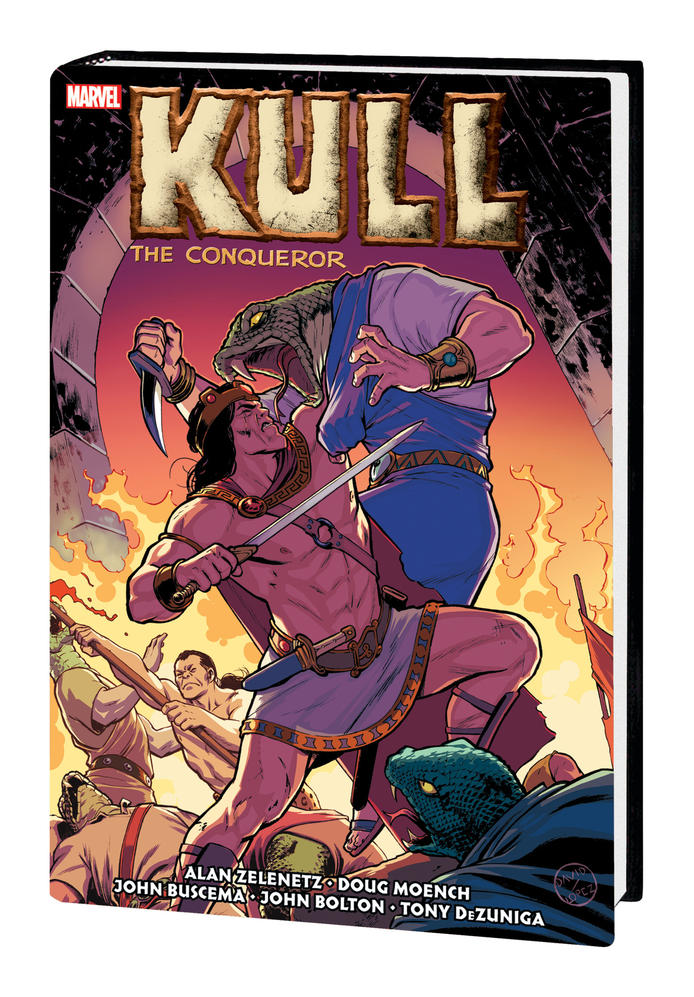 Kull The Conqueror The Original Marvel Years Omnibus Hardcover Lopez Cover