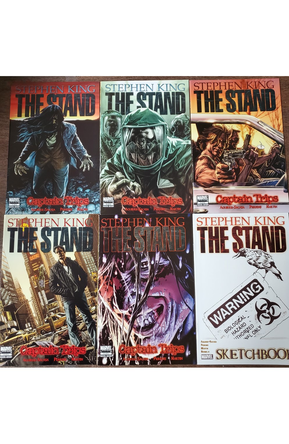 Stephen King's The Stand Captain Trips #1-5 Plus Sketchbook (Marvel 2008) Set