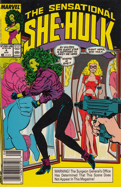 The Sensational She-Hulk #4 [Newsstand](1989)-Very Good (3.5 – 5)