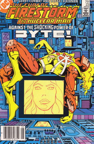 The Fury of Firestorm #23 [Newsstand]-Very Good (3.5 – 5) 1st Appearance of Felicity Smoak