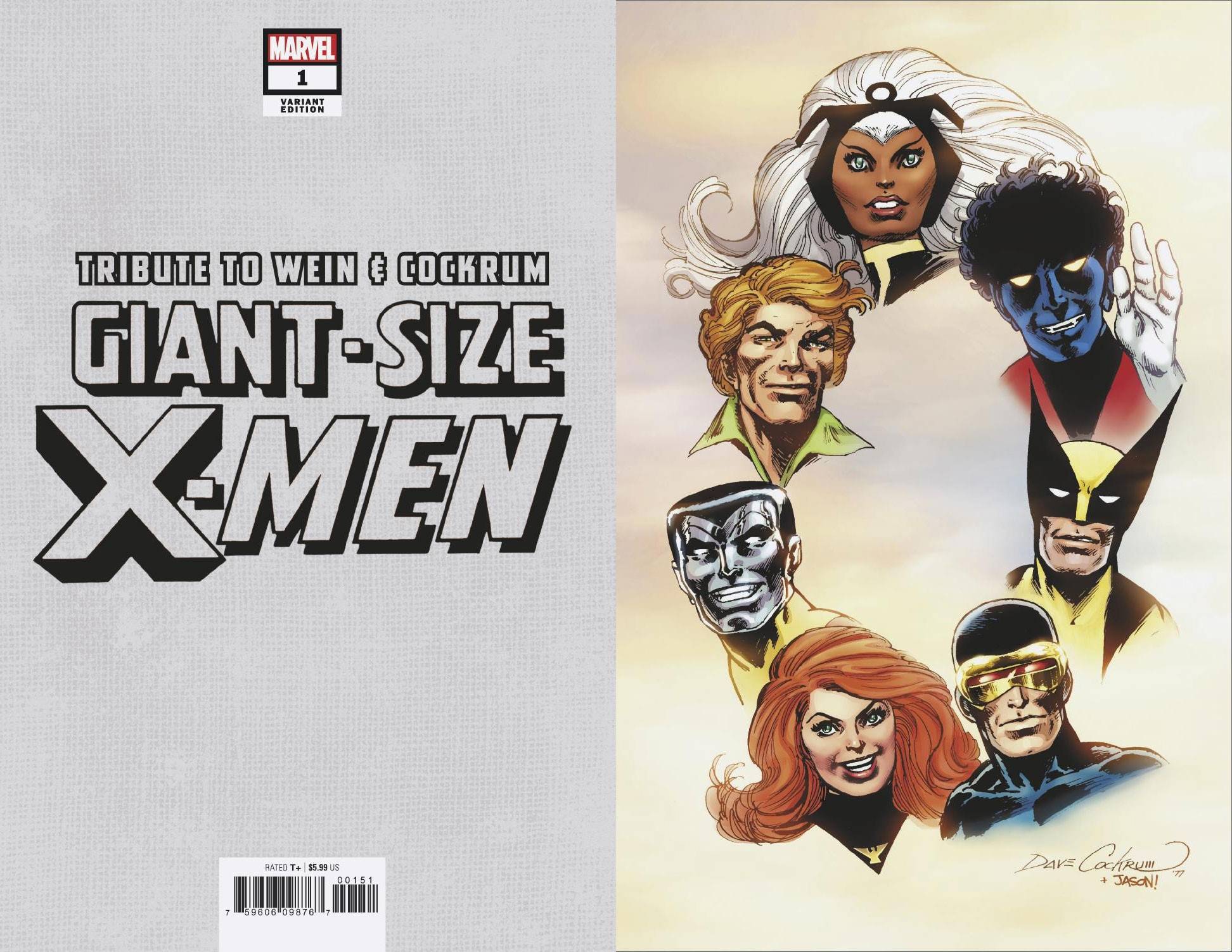 Giant Size X-Men Tribute To Wein And Cockrum #1 Hidden Gem Virgin Variant