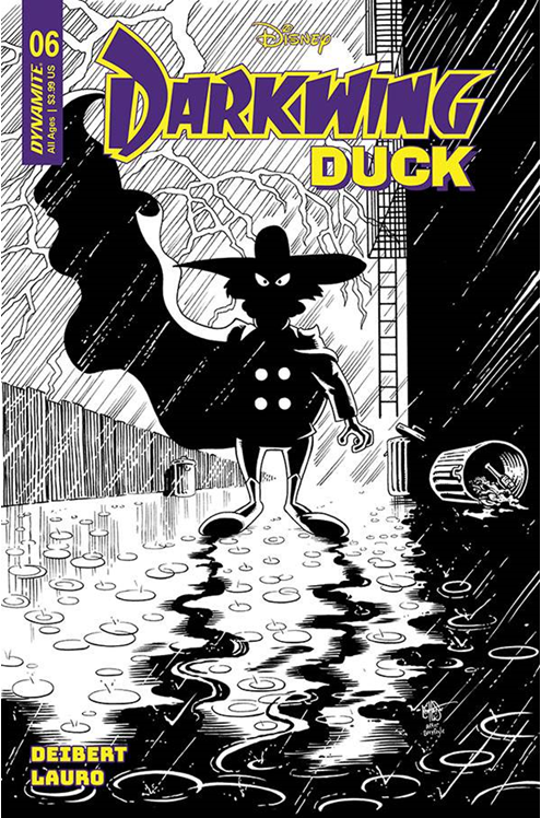 Darkwing Duck #6 Cover S 7 Copy Last Call Incentive Haeser Black & White