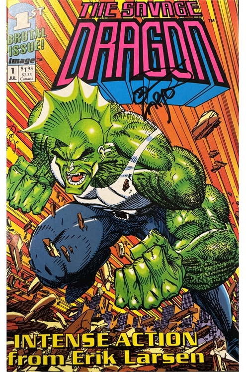 Savage Dragon Volume 1 #1 (Of 3) Signed By Erik Larsen