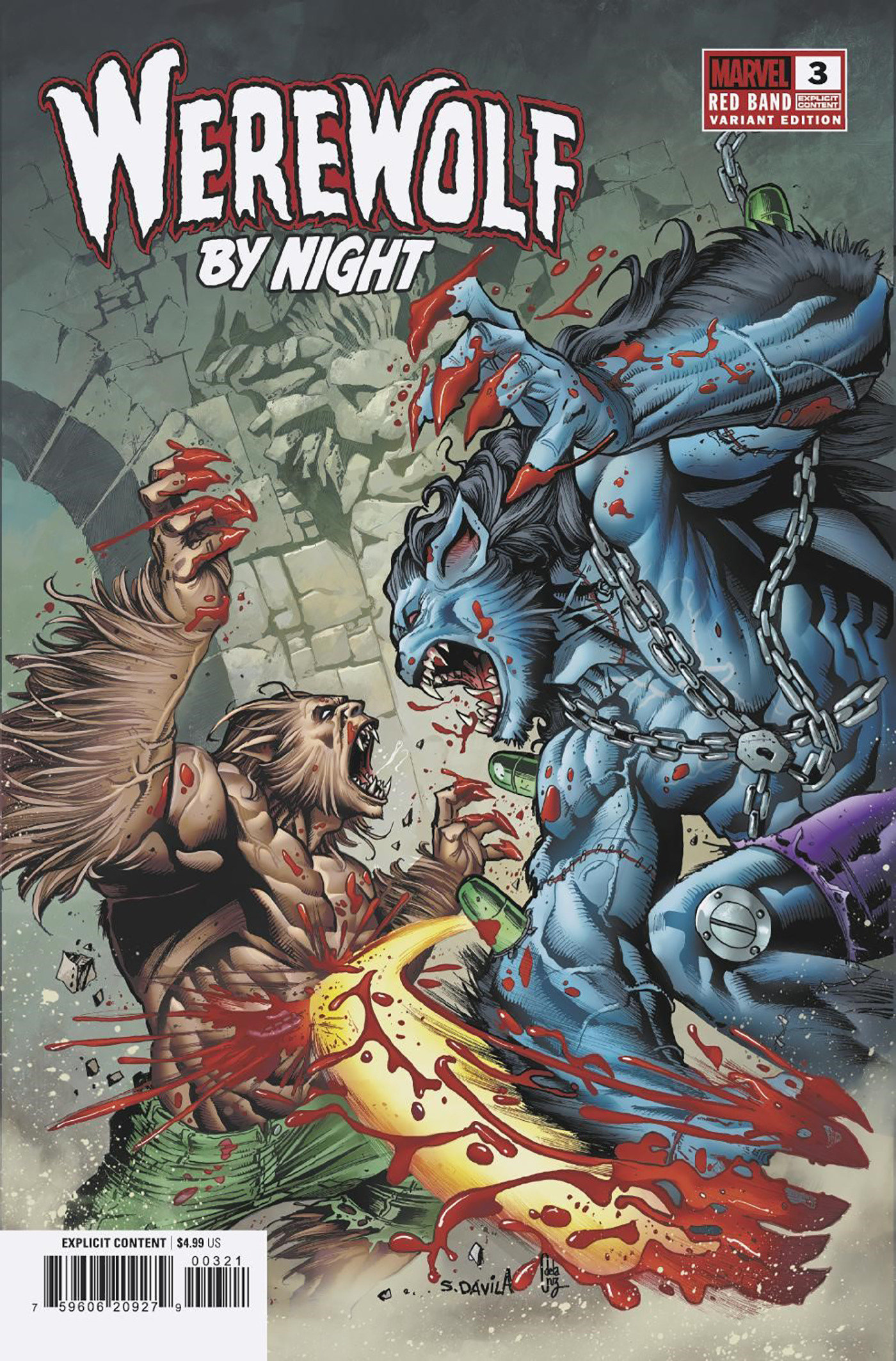 Werewolf by Night Red Band #3 Sergio Davila Variant [Polybagged]