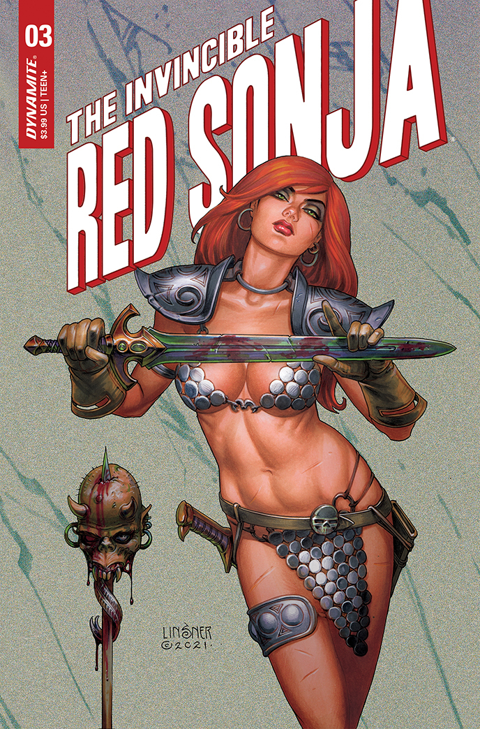 Invincible Red Sonja #3 Cover B Linsner