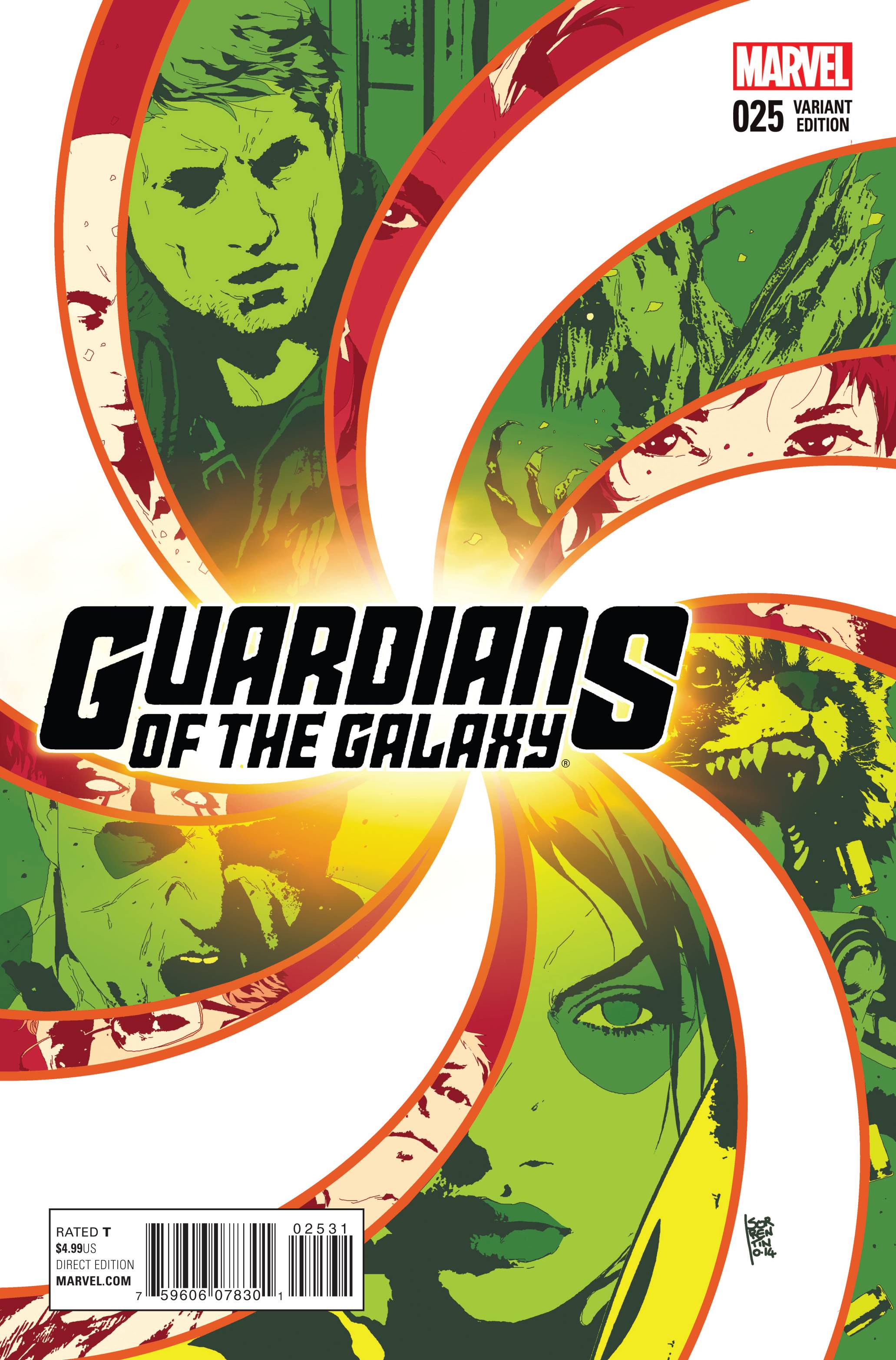Guardians of the Galaxy #25 1 for 25 Incentive Andrea Sorrentino